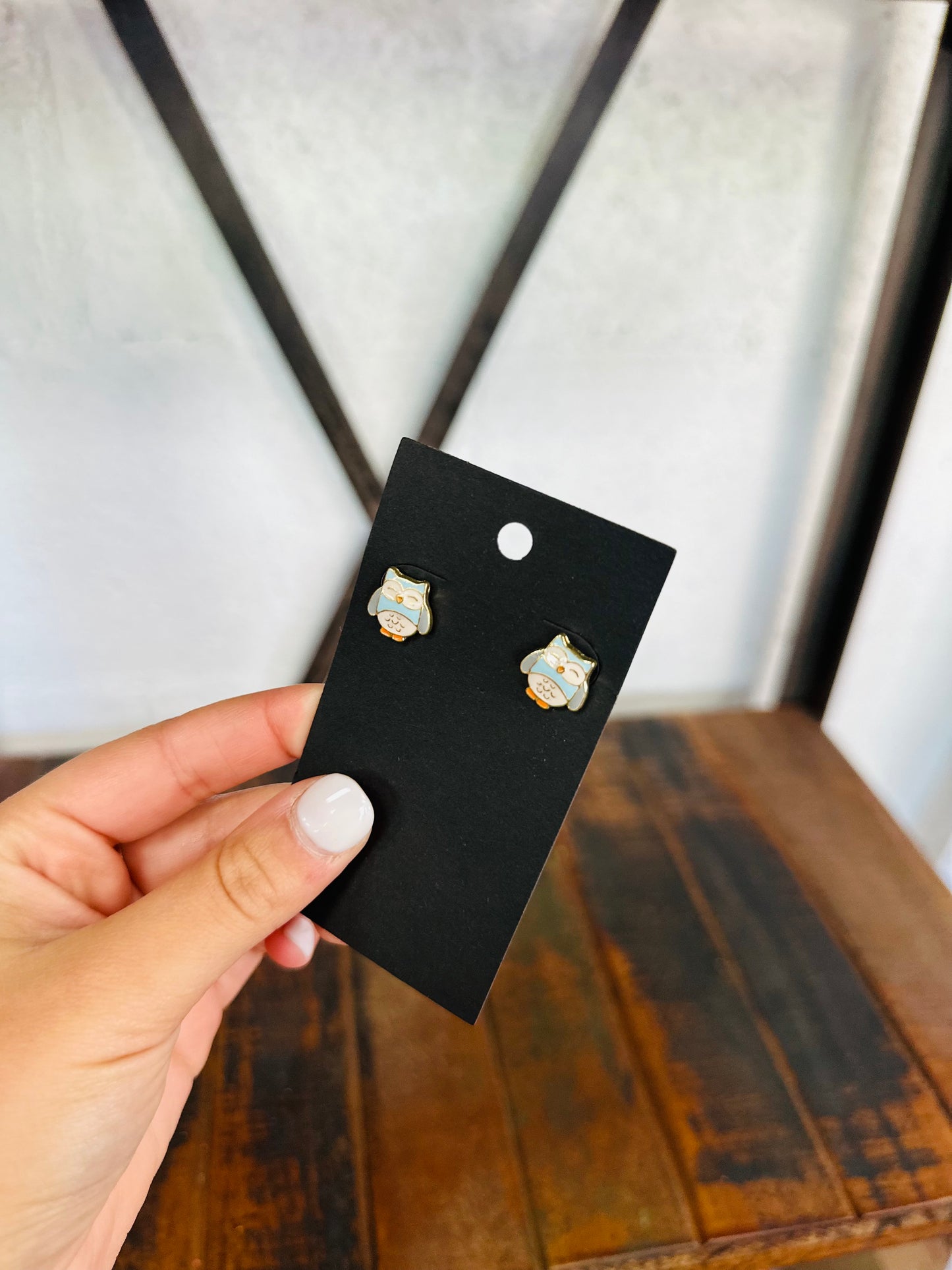 Owl Stud Earrings
