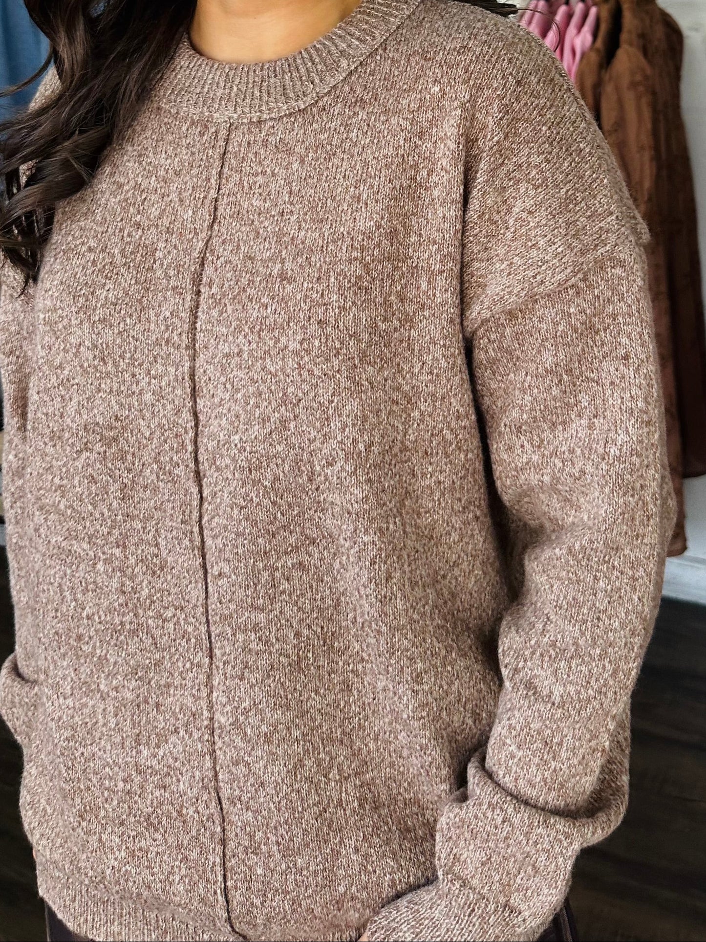 The Ally Chestnut Brown Sweater