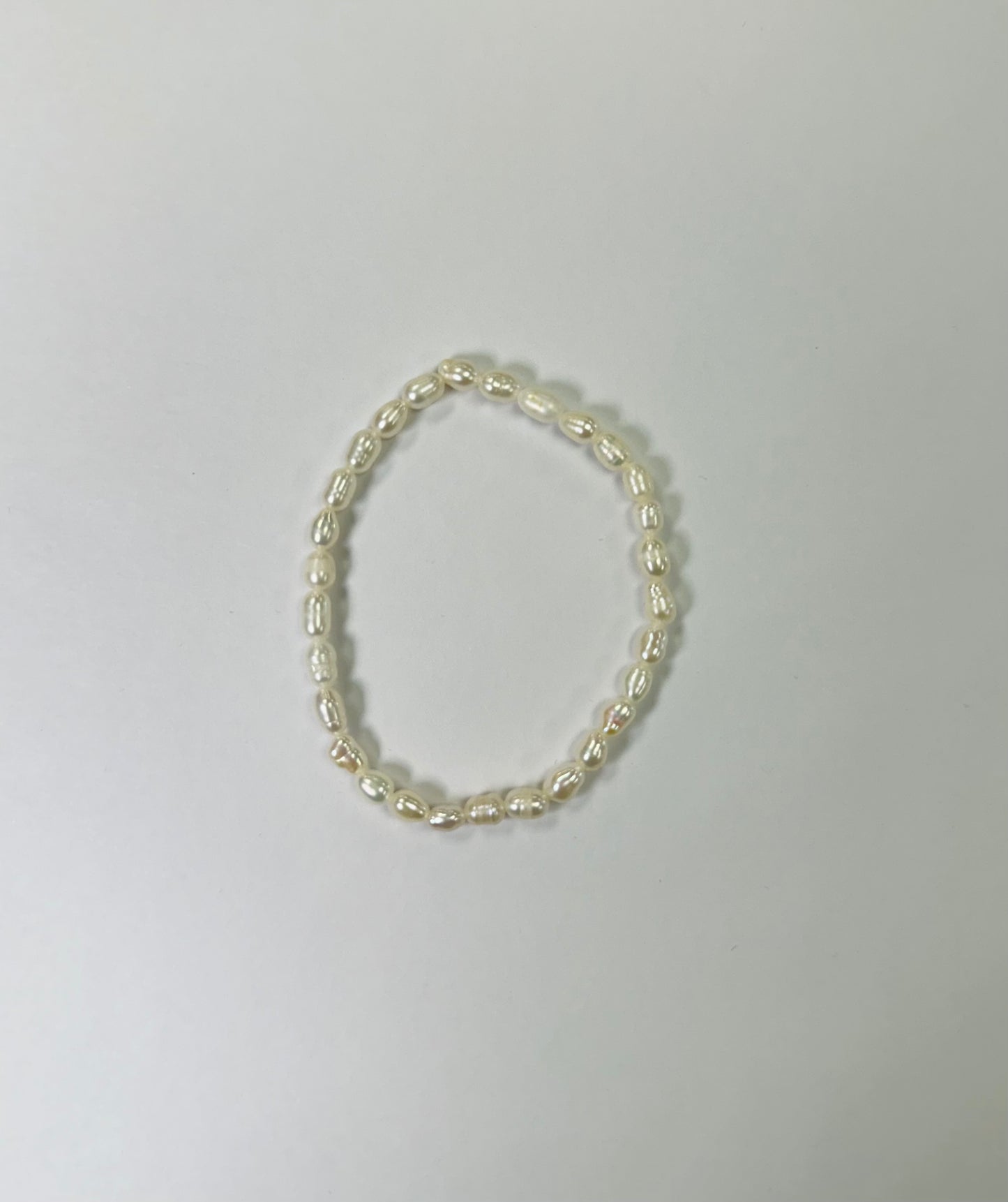 4/5MM Rice Pearl Roll On Bracelet