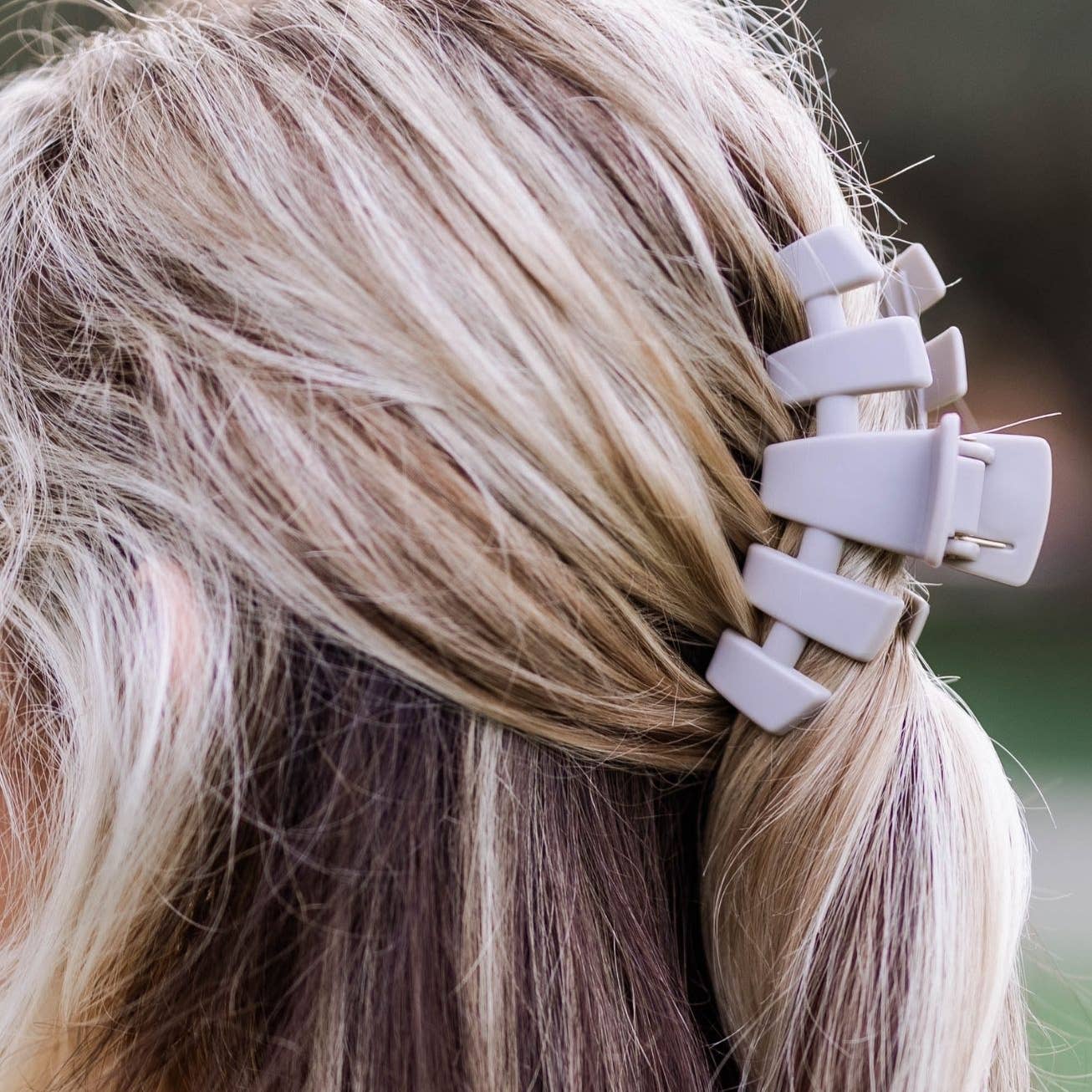 Classic Silver Flames Hair Clip