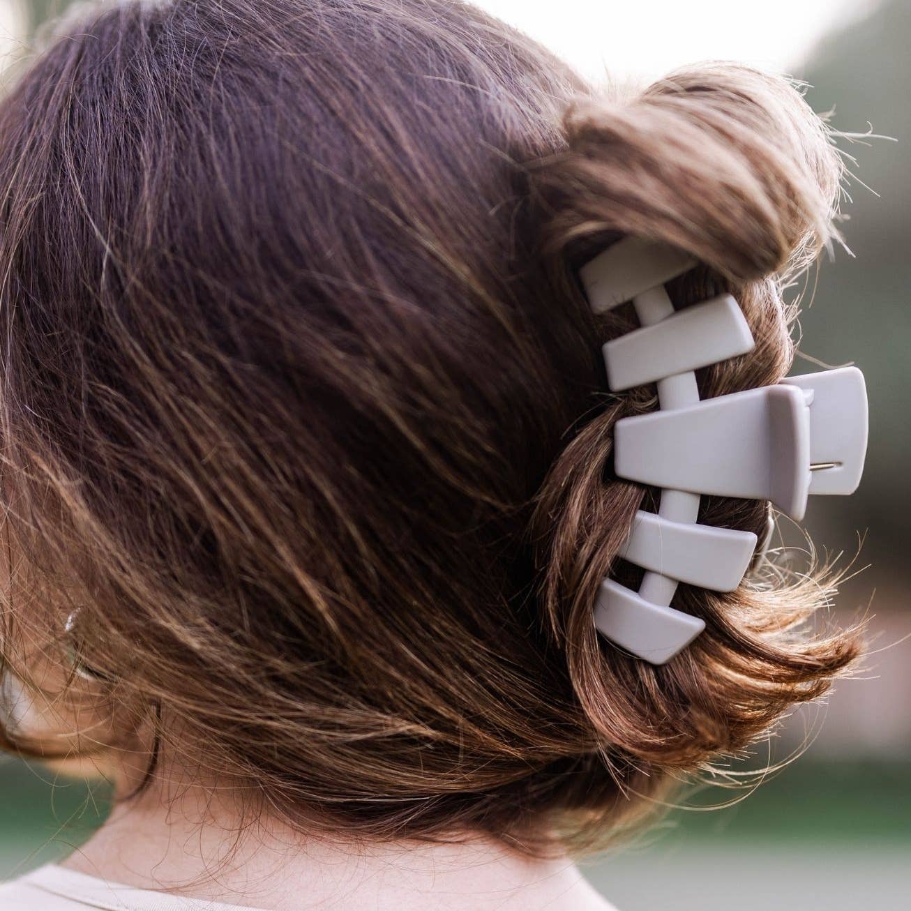 Classic Silver Flames Hair Clip