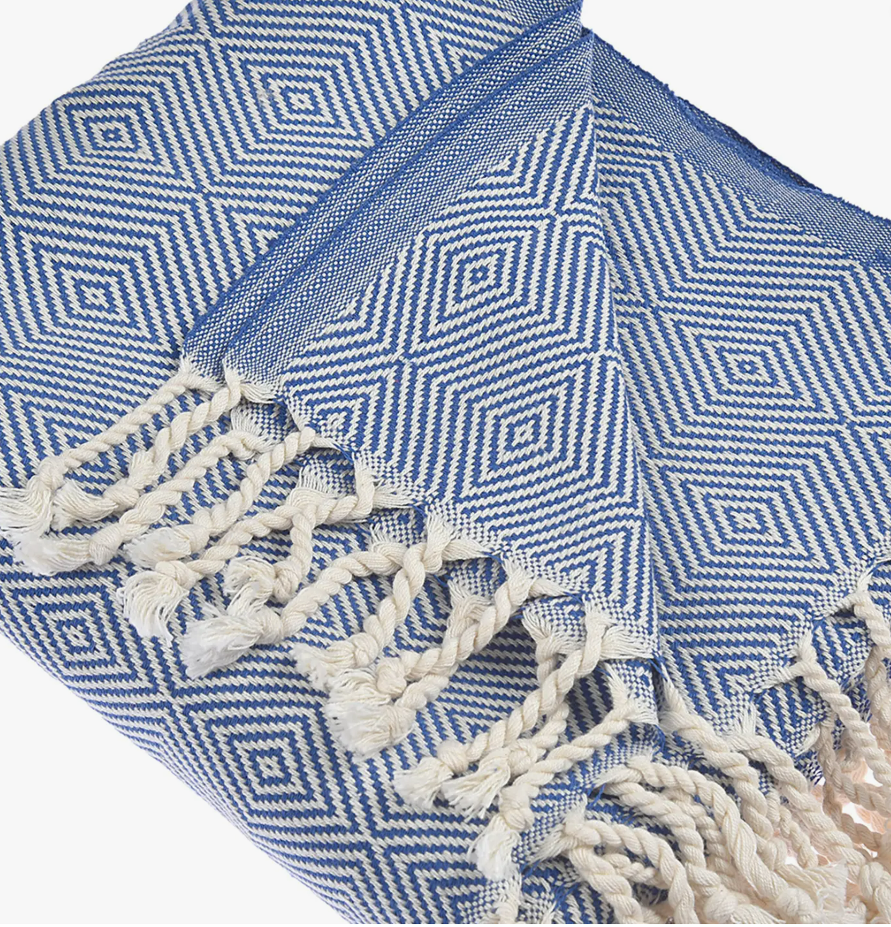 Blue Cotton Throw