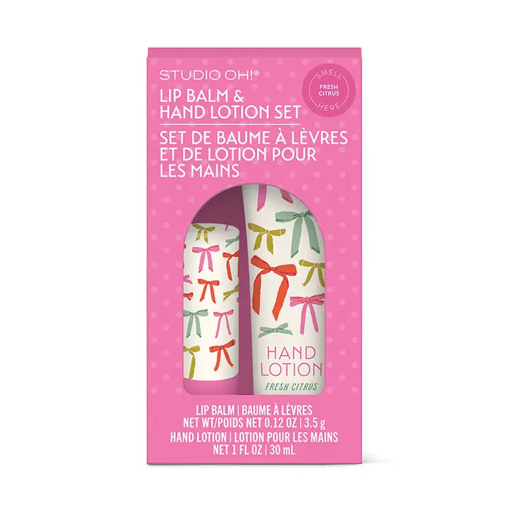 Put A Bow On It Lip Balm & Hand Lotion Set
