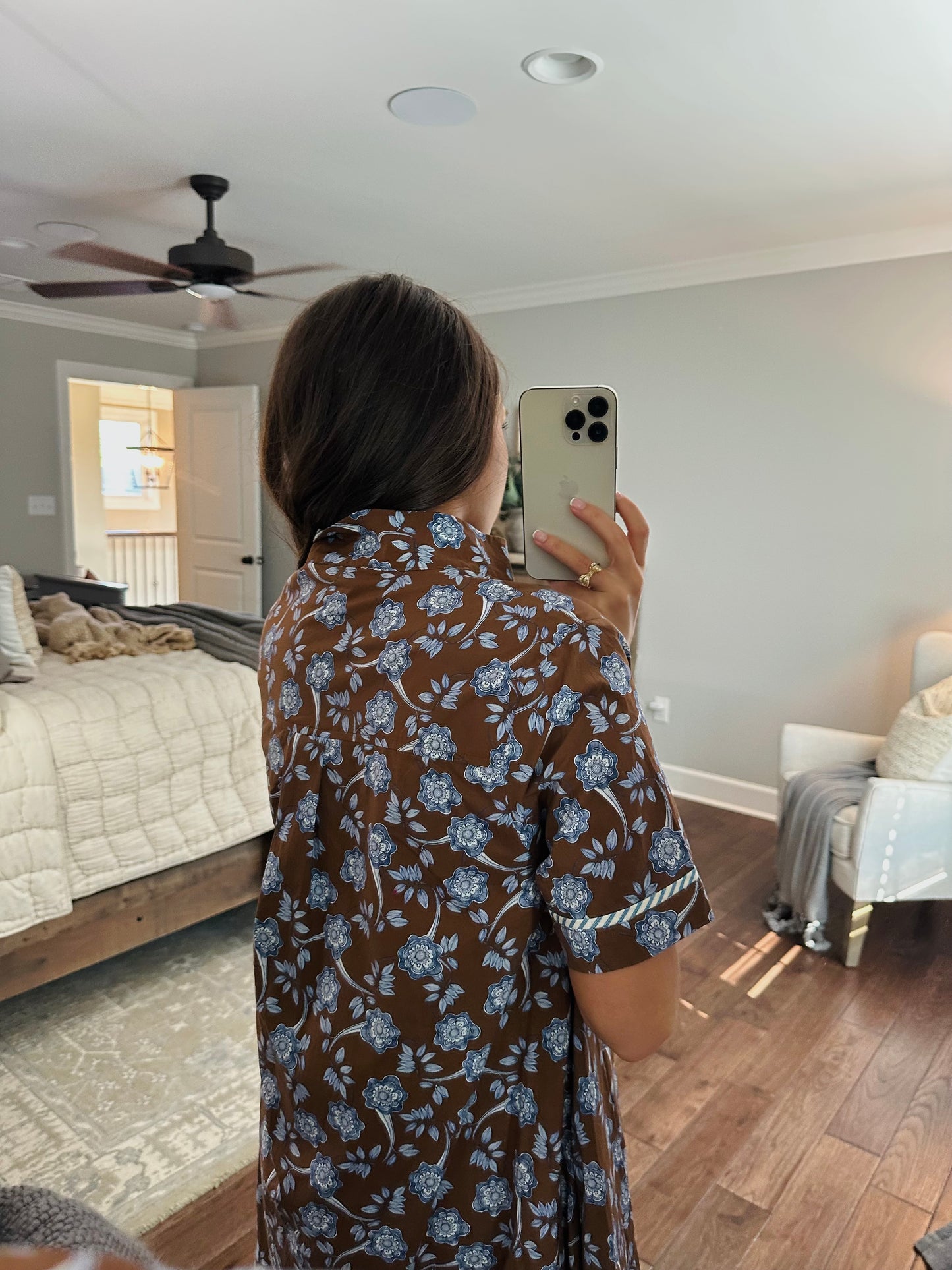 The Hunter Brown Floral Dress