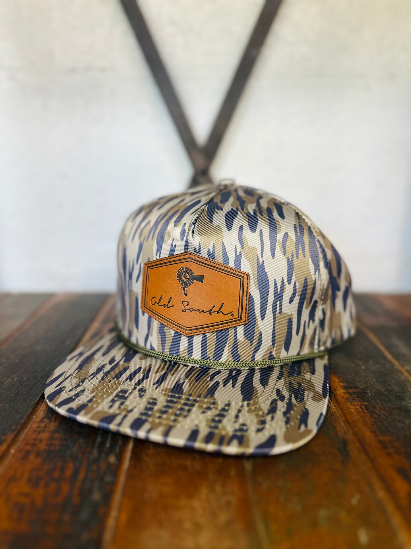 Signature Leather Patch Osland Camo Trucker Hat