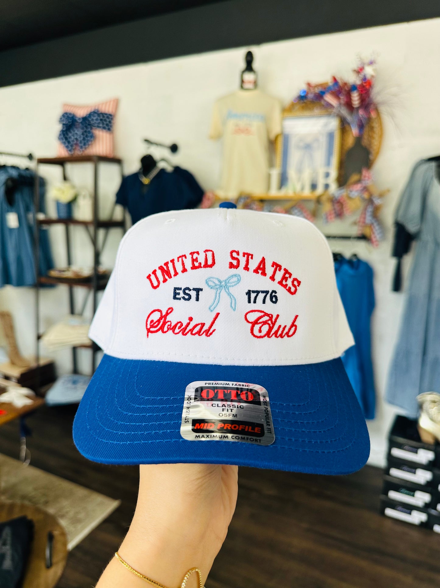United States Social Club Embroidered Trucker Hat