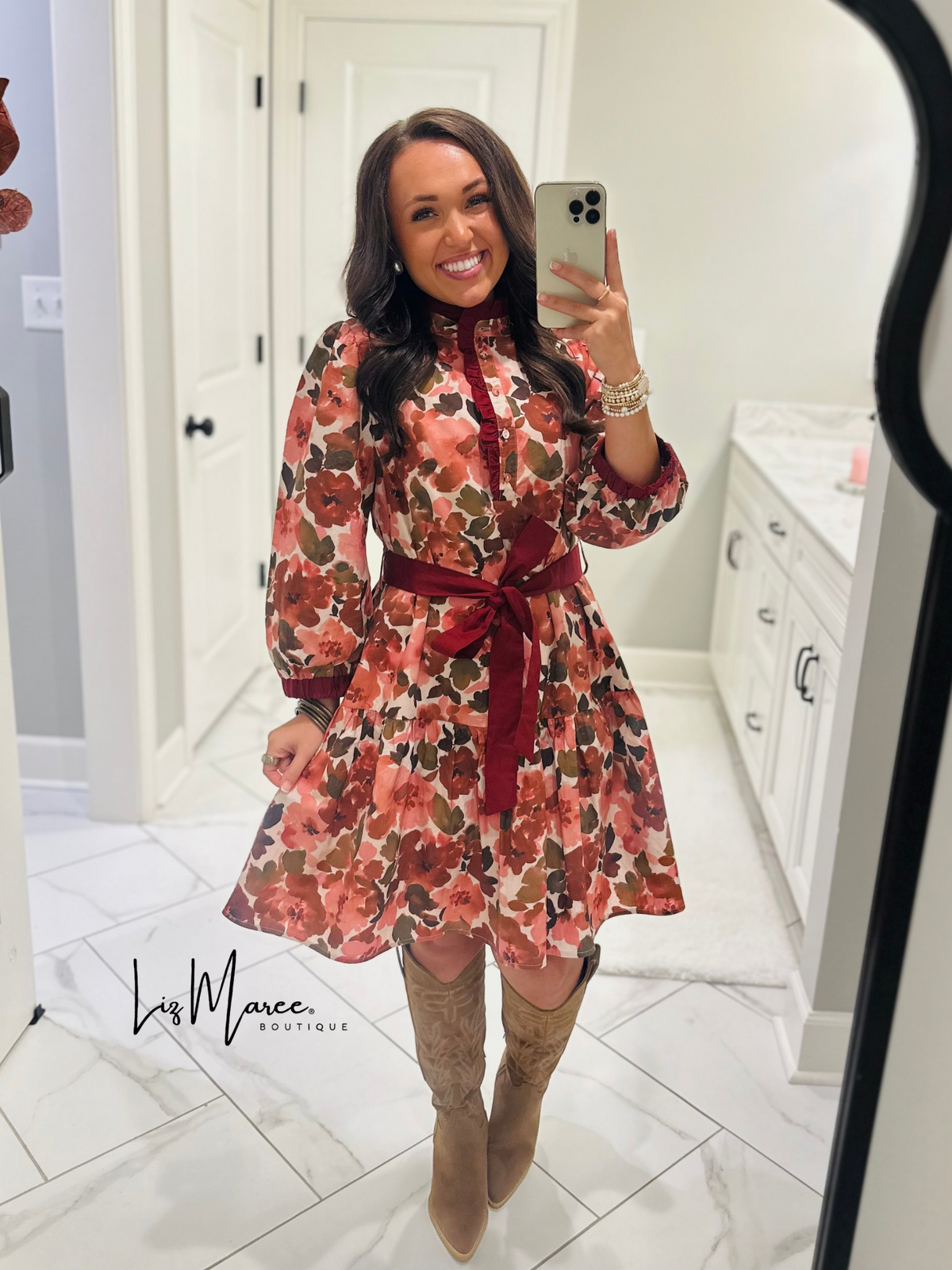 The Kayla Pink Mix Floral Dress
