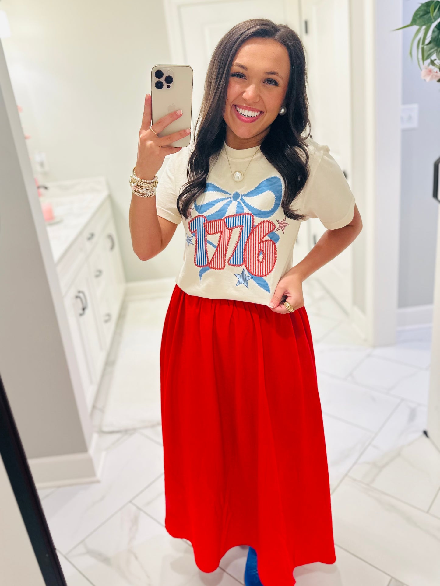 The 1776 Coquette Bow Tee