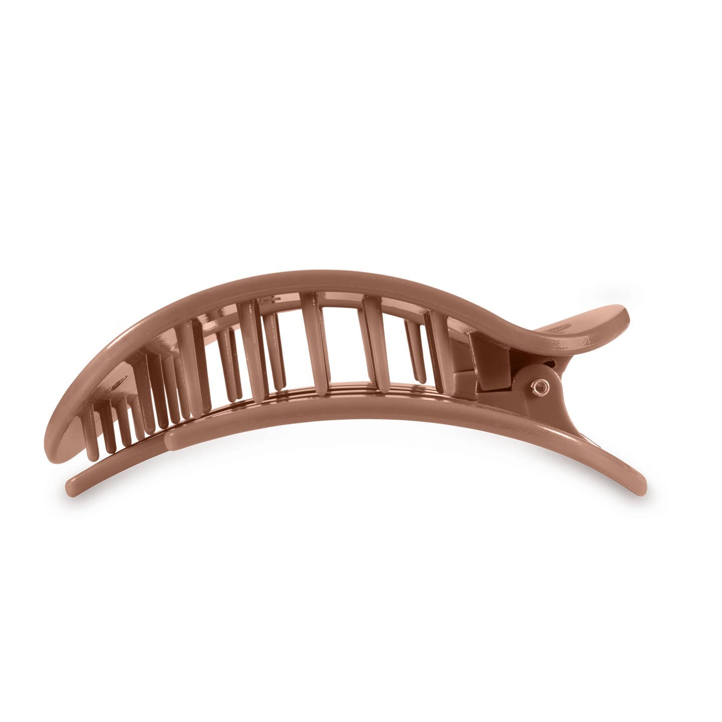 Mocha Mousse Round Flat Hair Clip