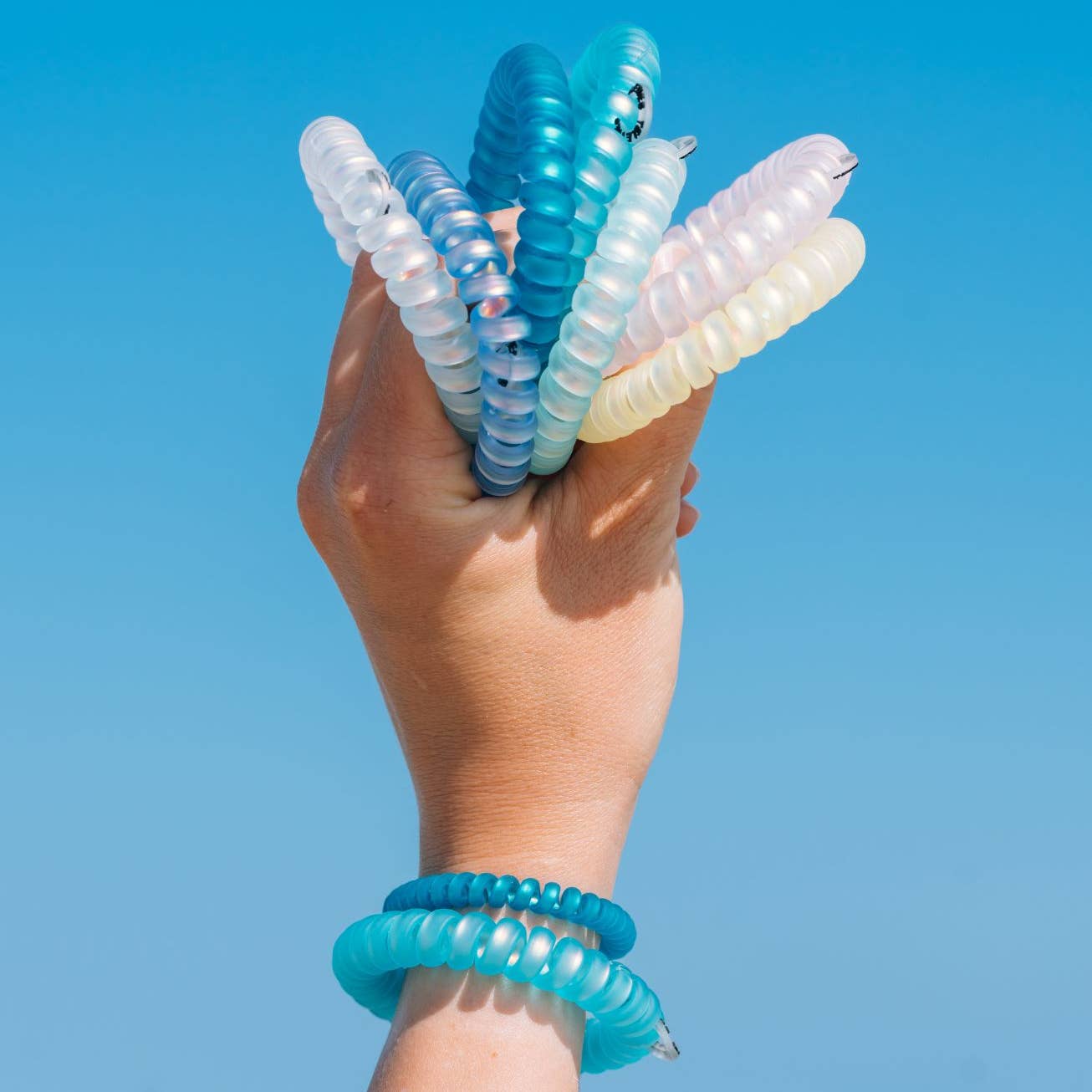 Blue Seas Spiral Hair Coils
