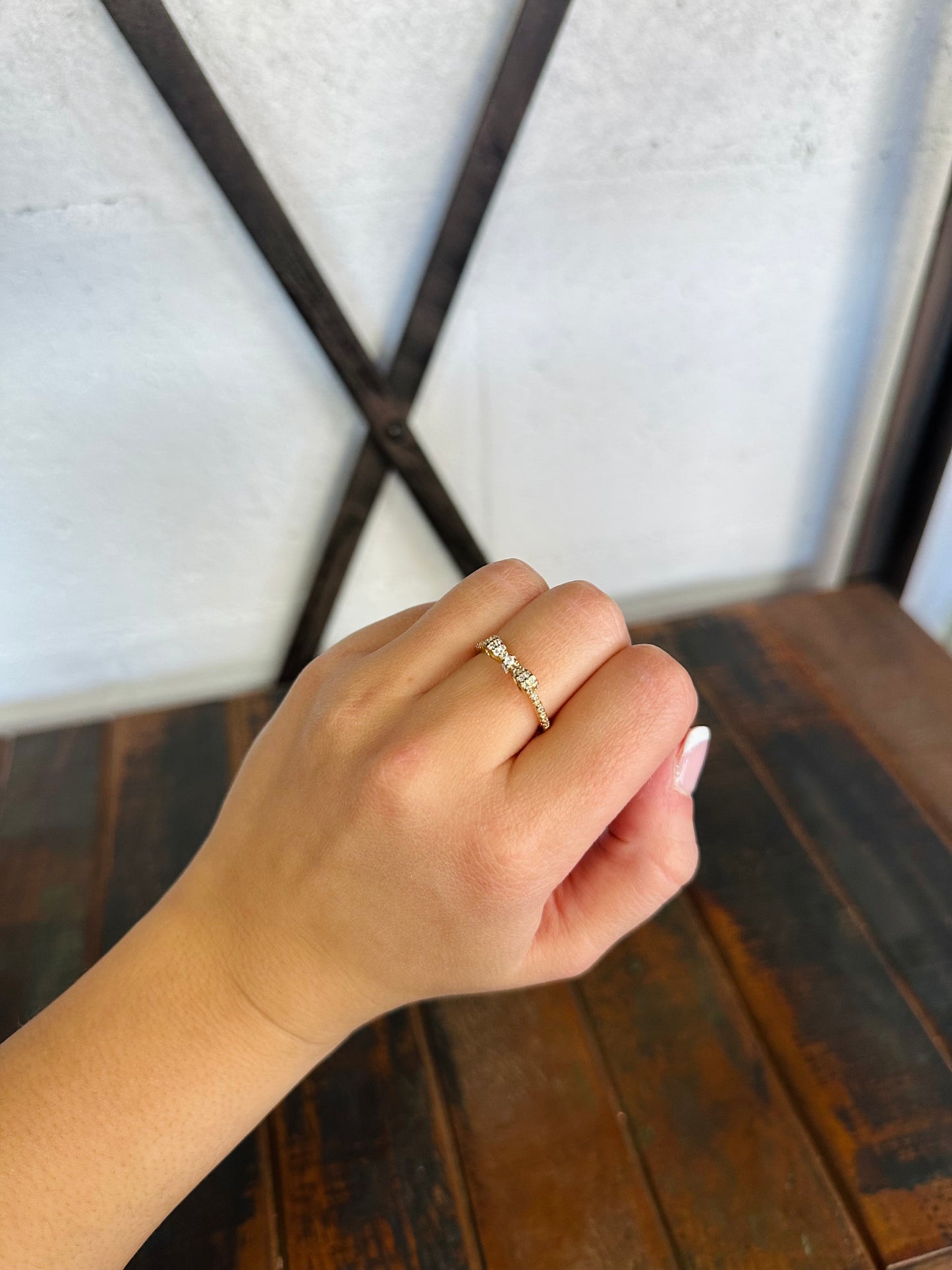 Dainty Bow Ribbon Ring