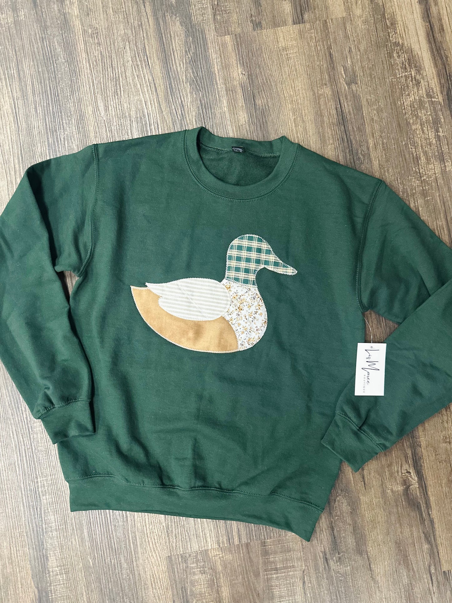 The Hunter Green Mallard Duck Embroidered Sweatshirt