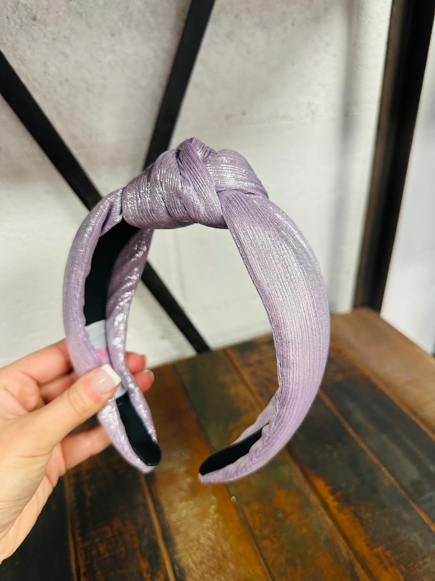 Lavender Shimmer Metallic Headband
