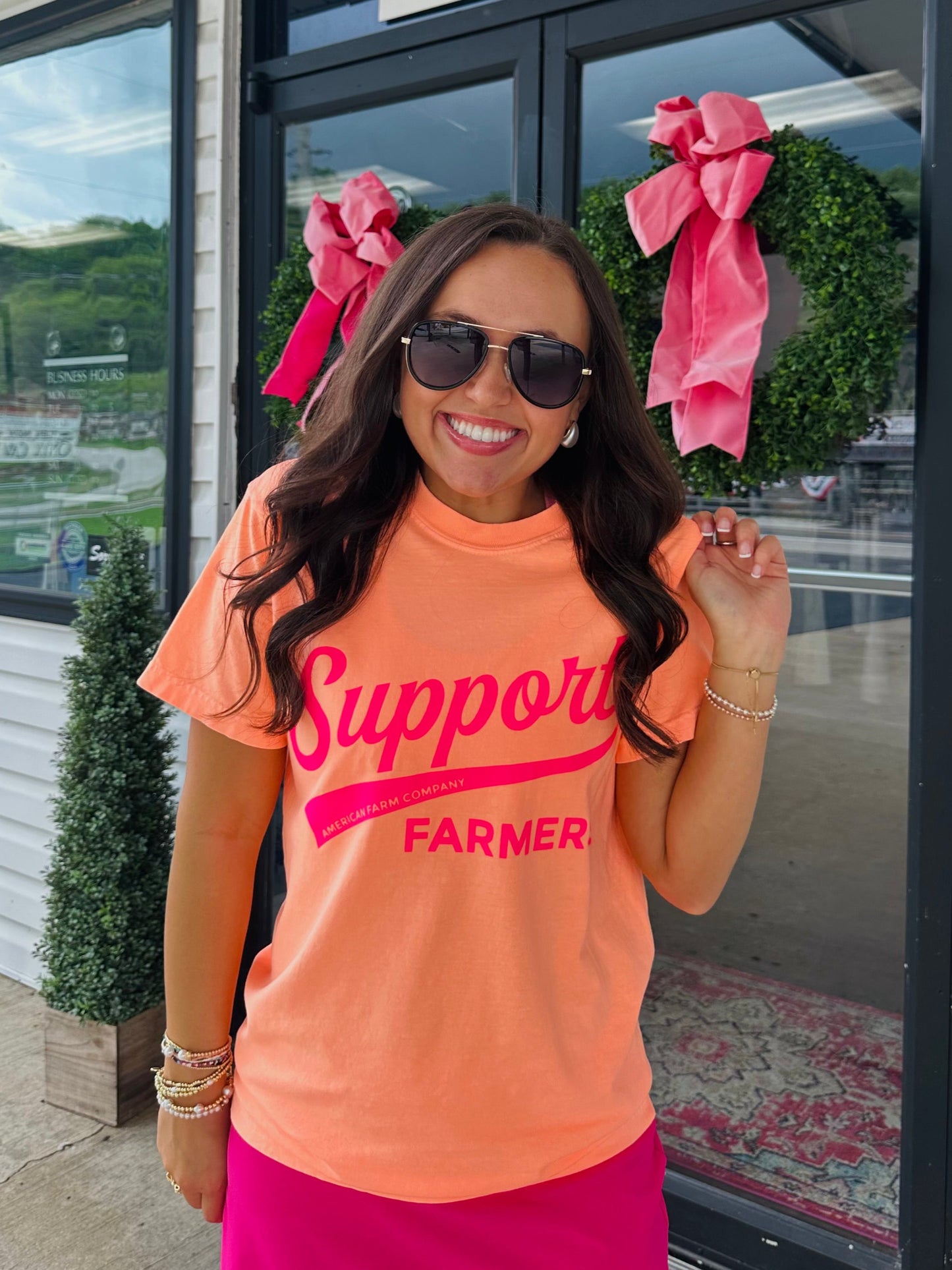 Neon Support Farmers Tee