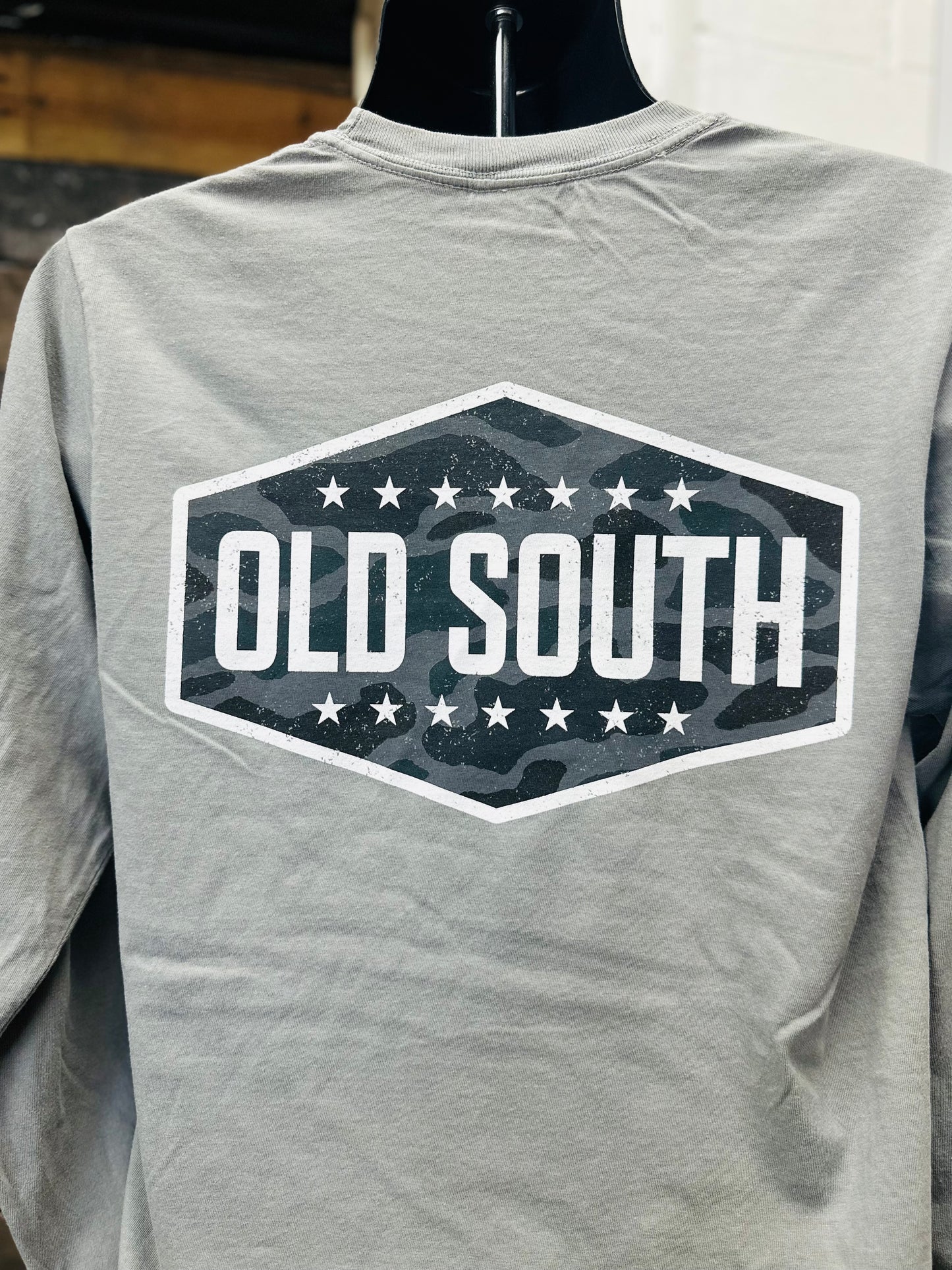 Blackout Camo Logo Long Sleeve Tee