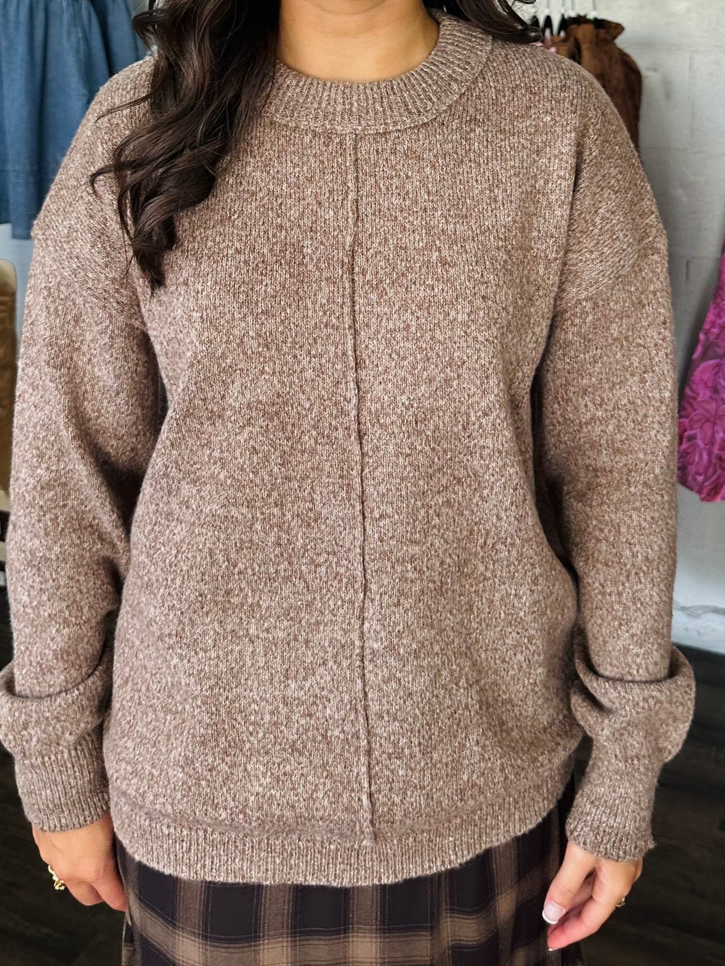 The Ally Chestnut Brown Sweater