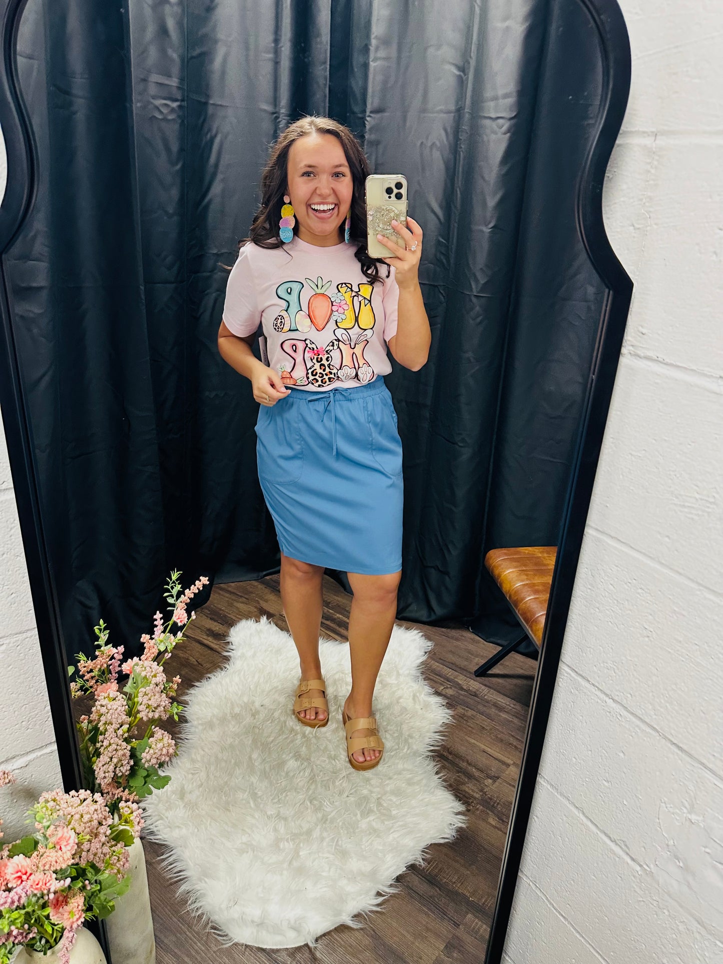 Sky Blue Athletic Skirt