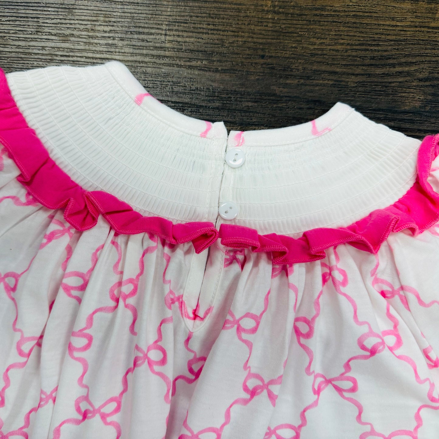 The Pink Bow Embroidered Dress - Toddler