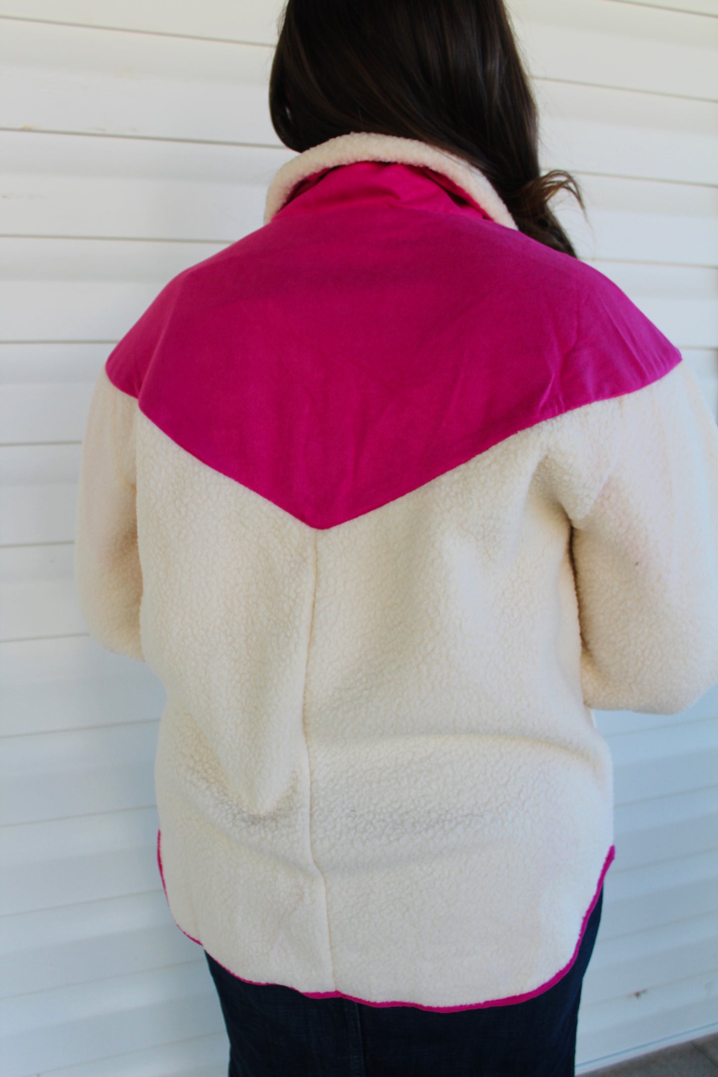 Cream Sherpa Pullover