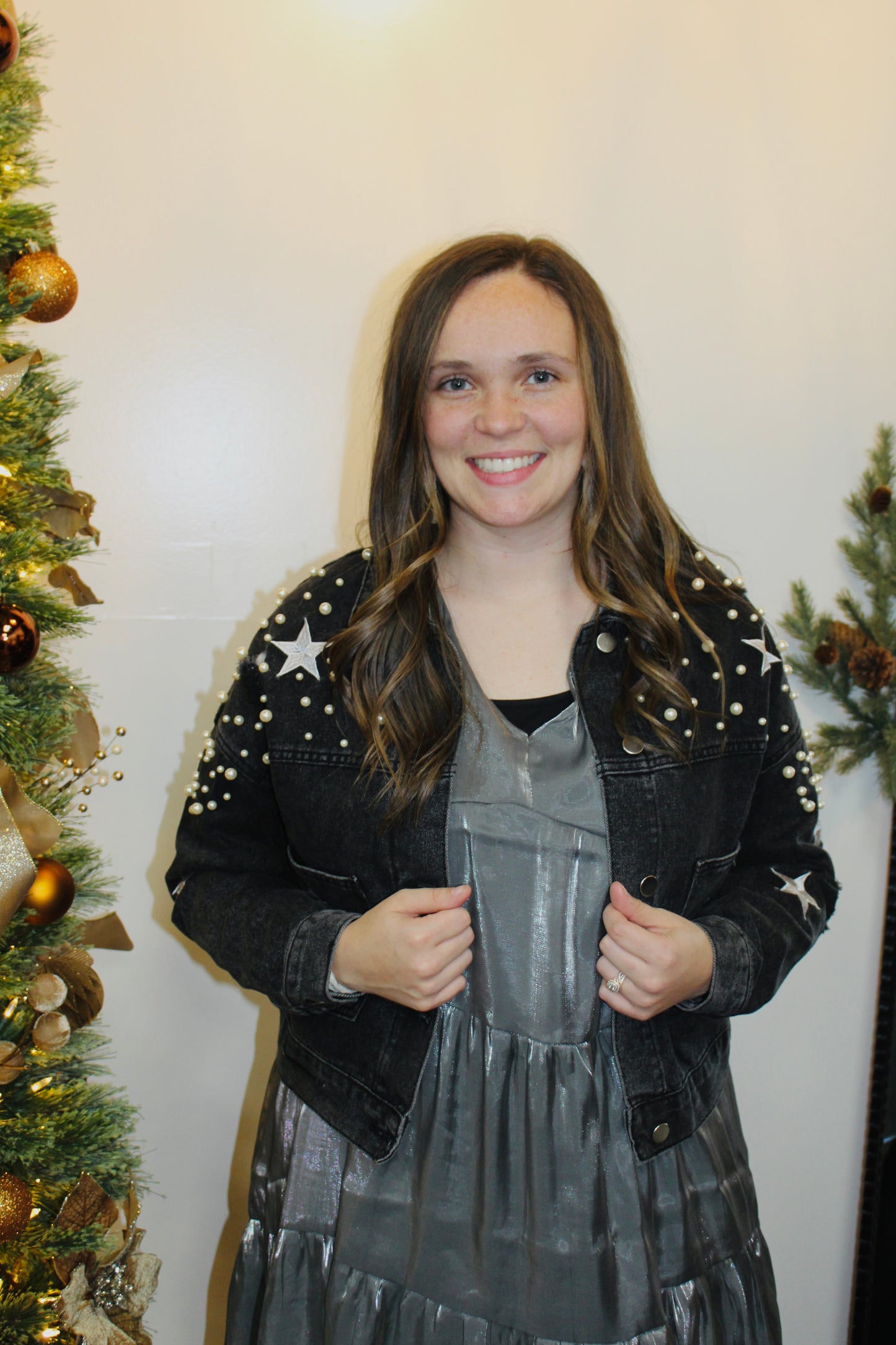 Black Pearl & Star Denim Jacket