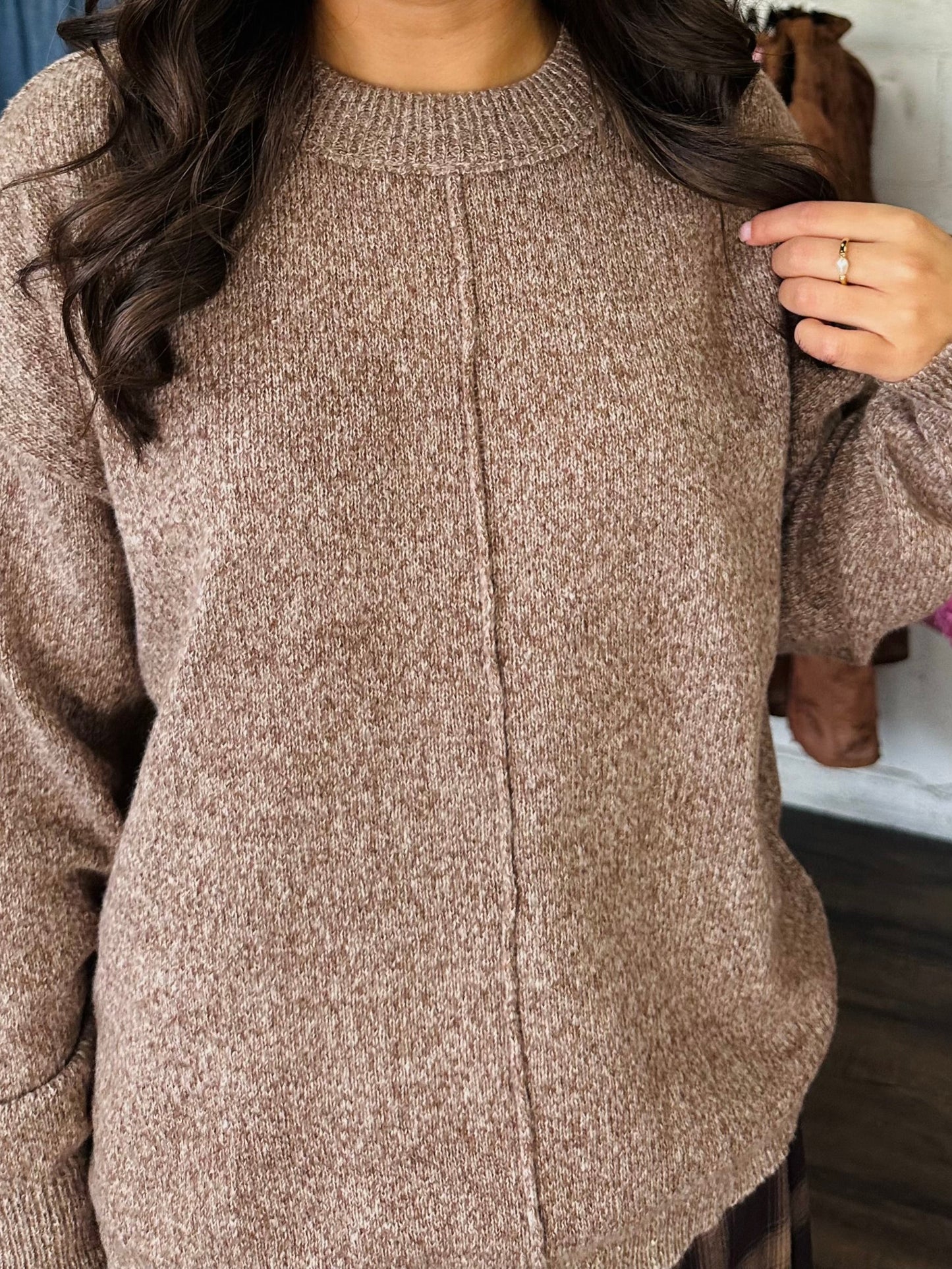 The Ally Chestnut Brown Sweater