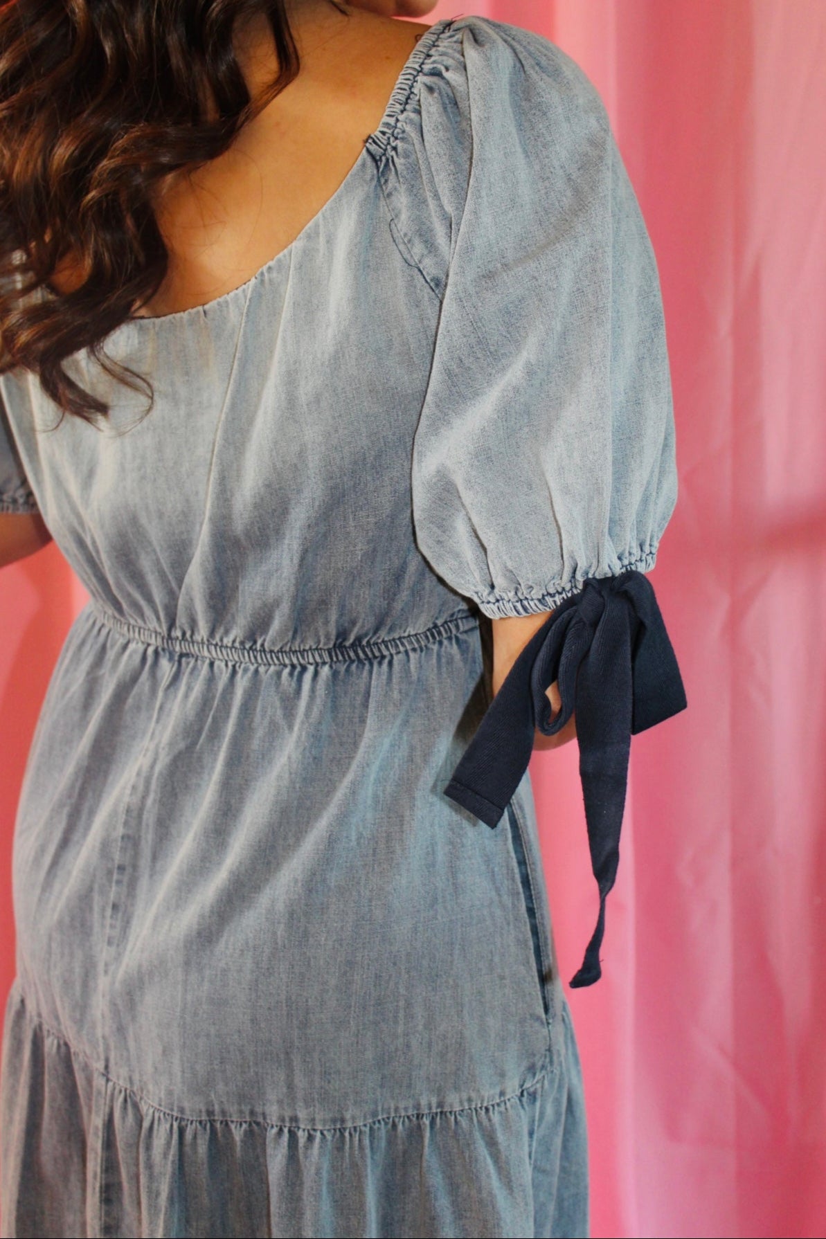 The Sarah Denim Midi Dress