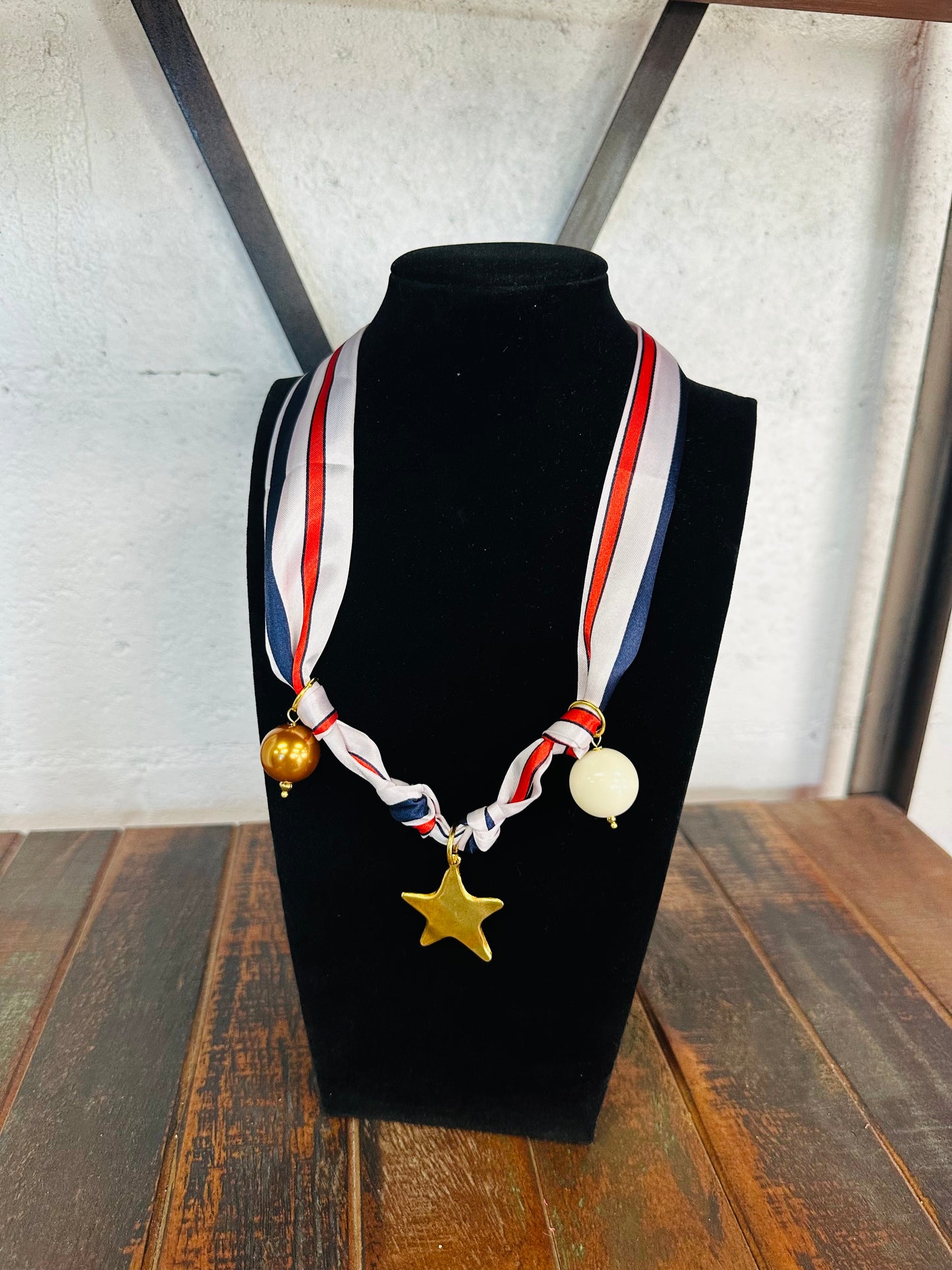 Made in America Silk Scarf Necklace