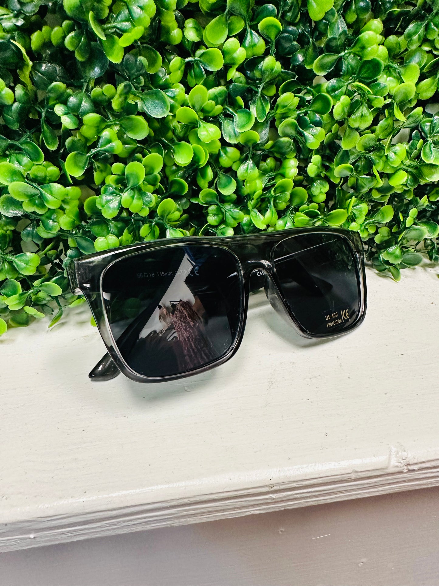 Gray Square Sunglasses