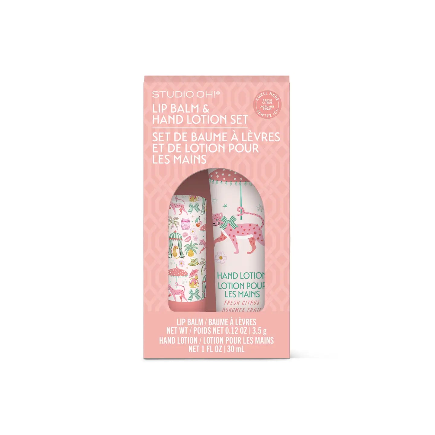 Leopard On Parade Lip Balm & Hand Lotion Set