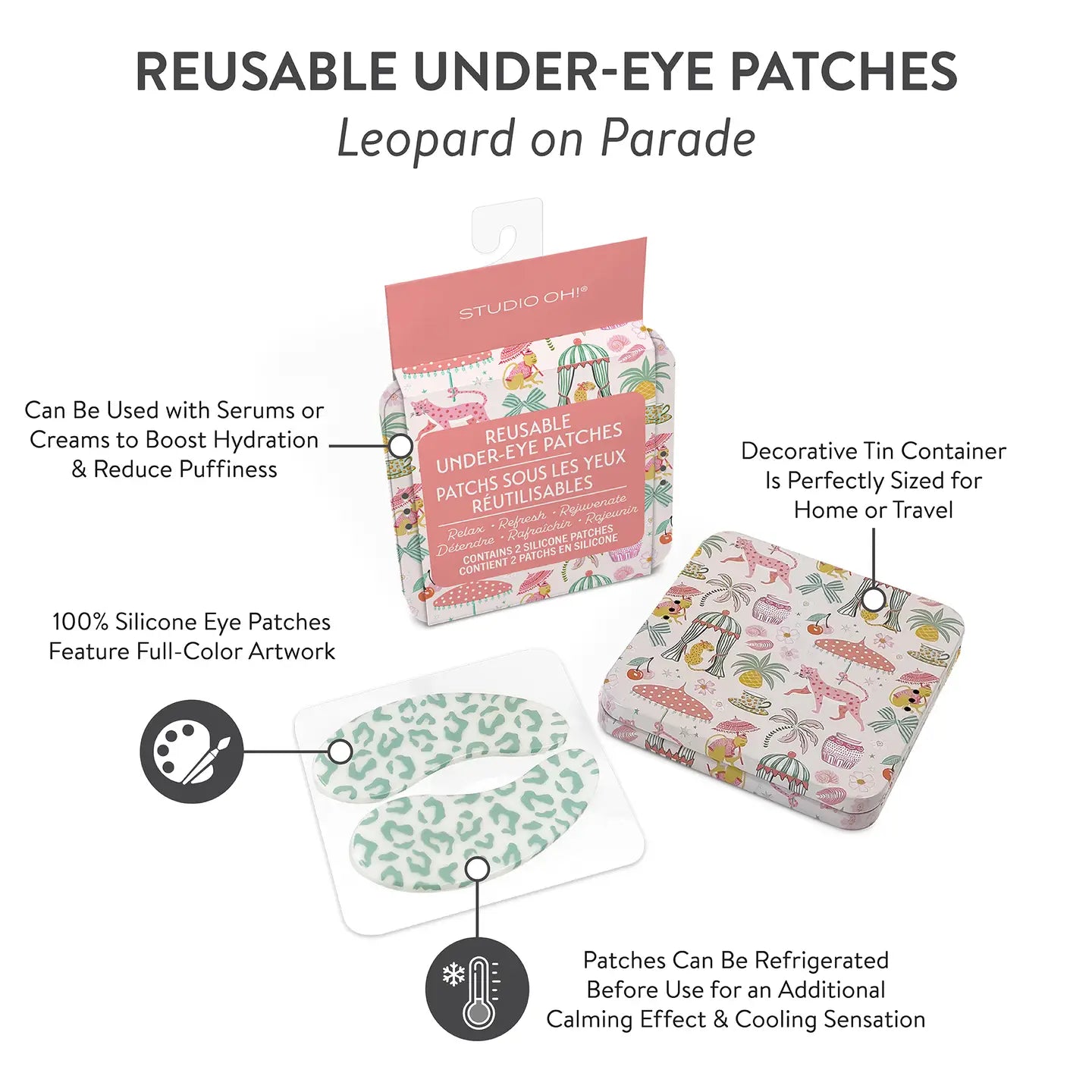 Leopard On Parade Reusable Under-Eye Patches