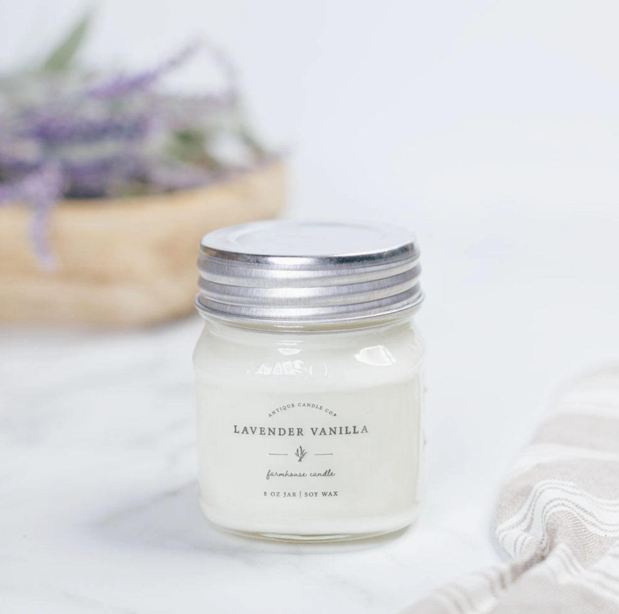 Lavender Vanilla 8 oz candle