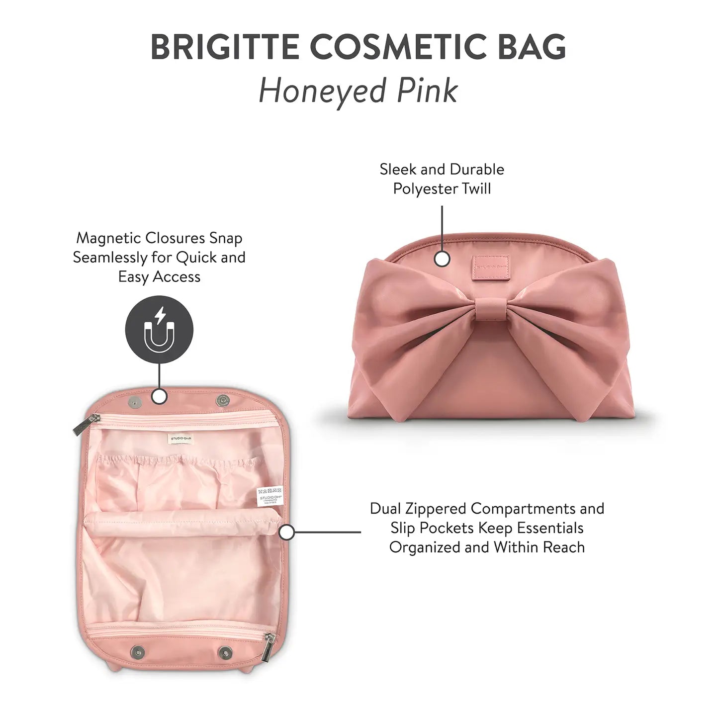 The Pink Bow Cosmetic Pouch