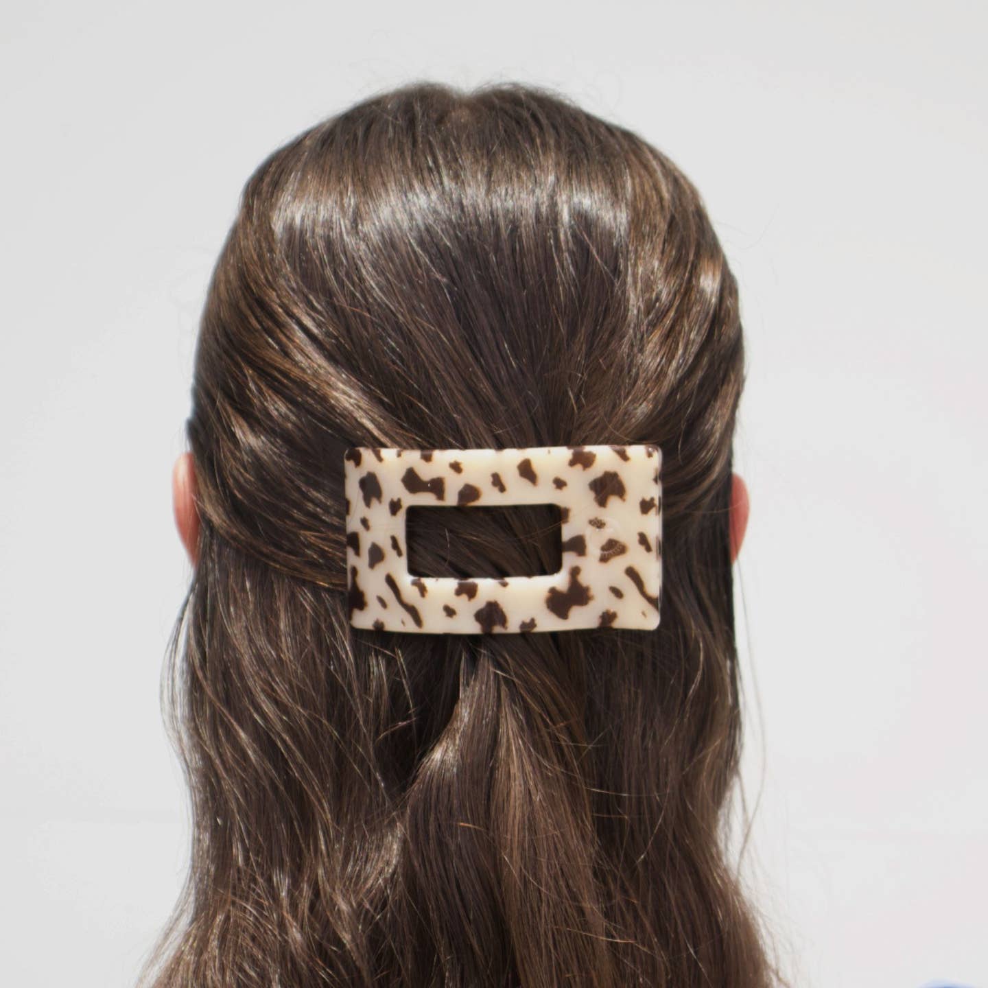 Blonde Tortoise Rectangle Flat Hair Clip