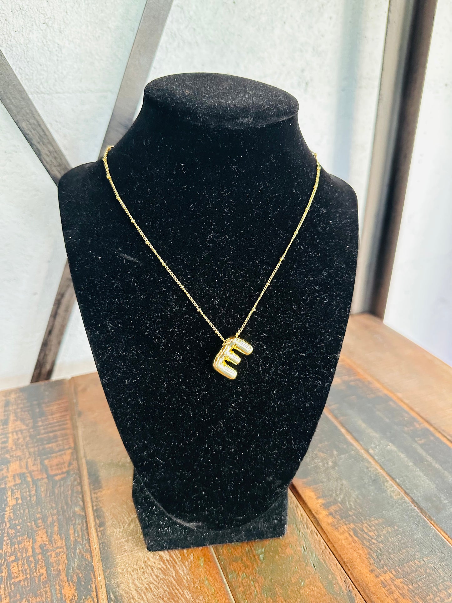 Initial Balloon Gold Necklace