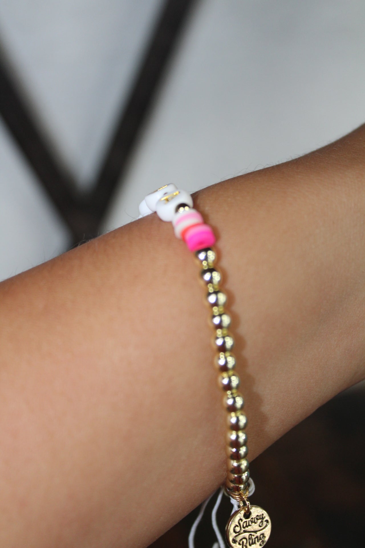 Grandma Gold Beaded Bracelet