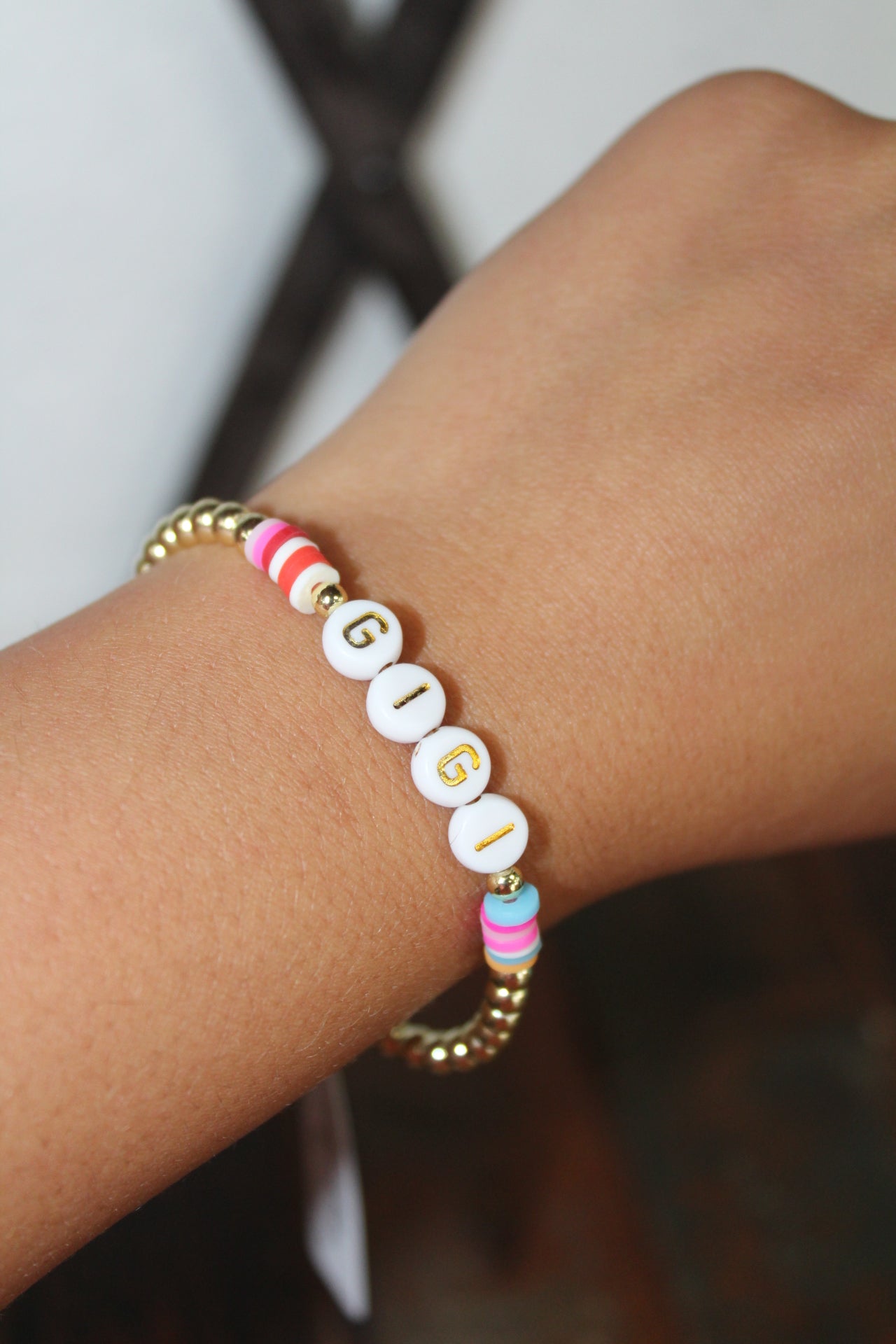 Gigi Gold Beaded Bracelet