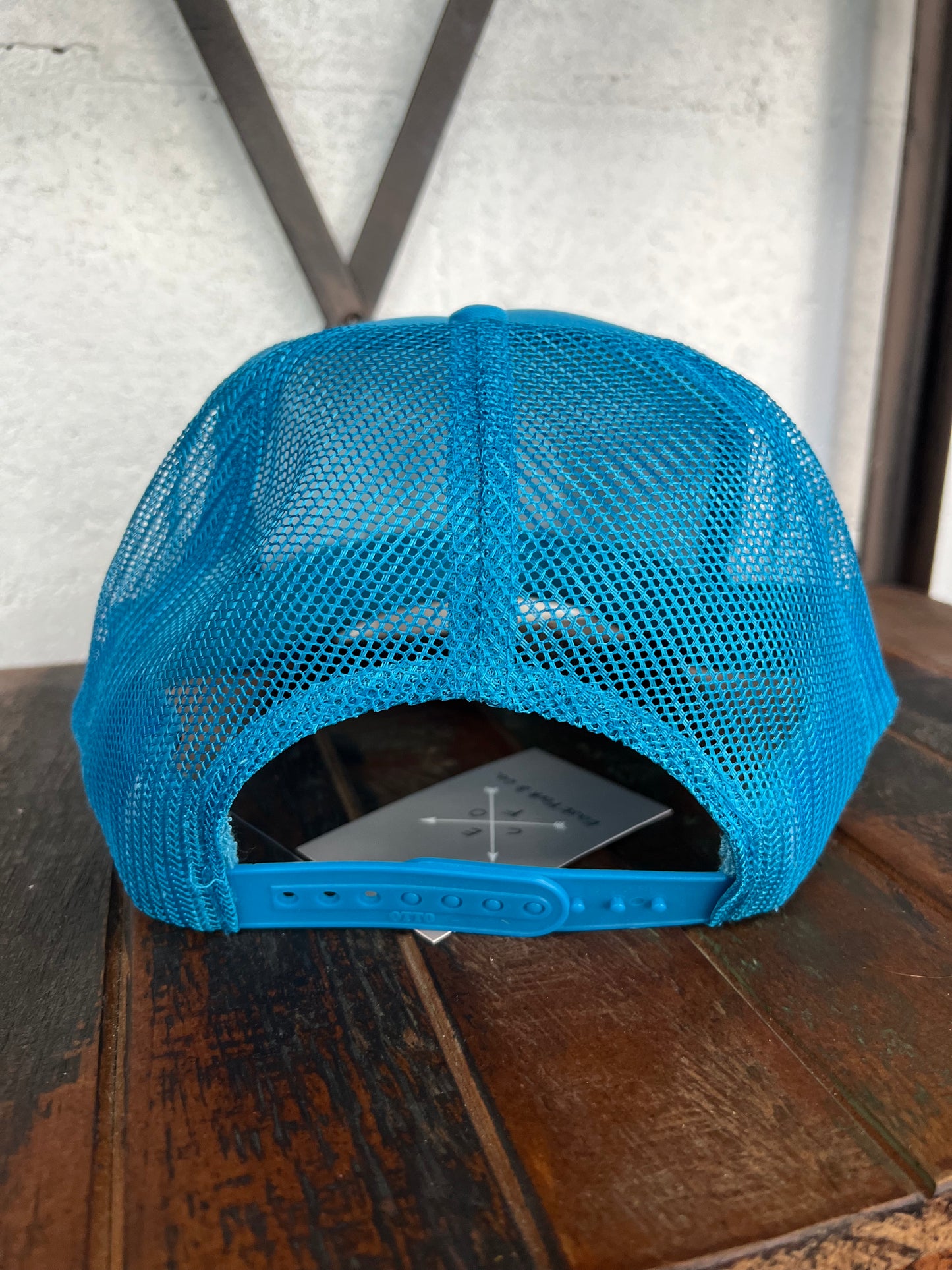 Happy Face Foam Trucker Hat (Blue)
