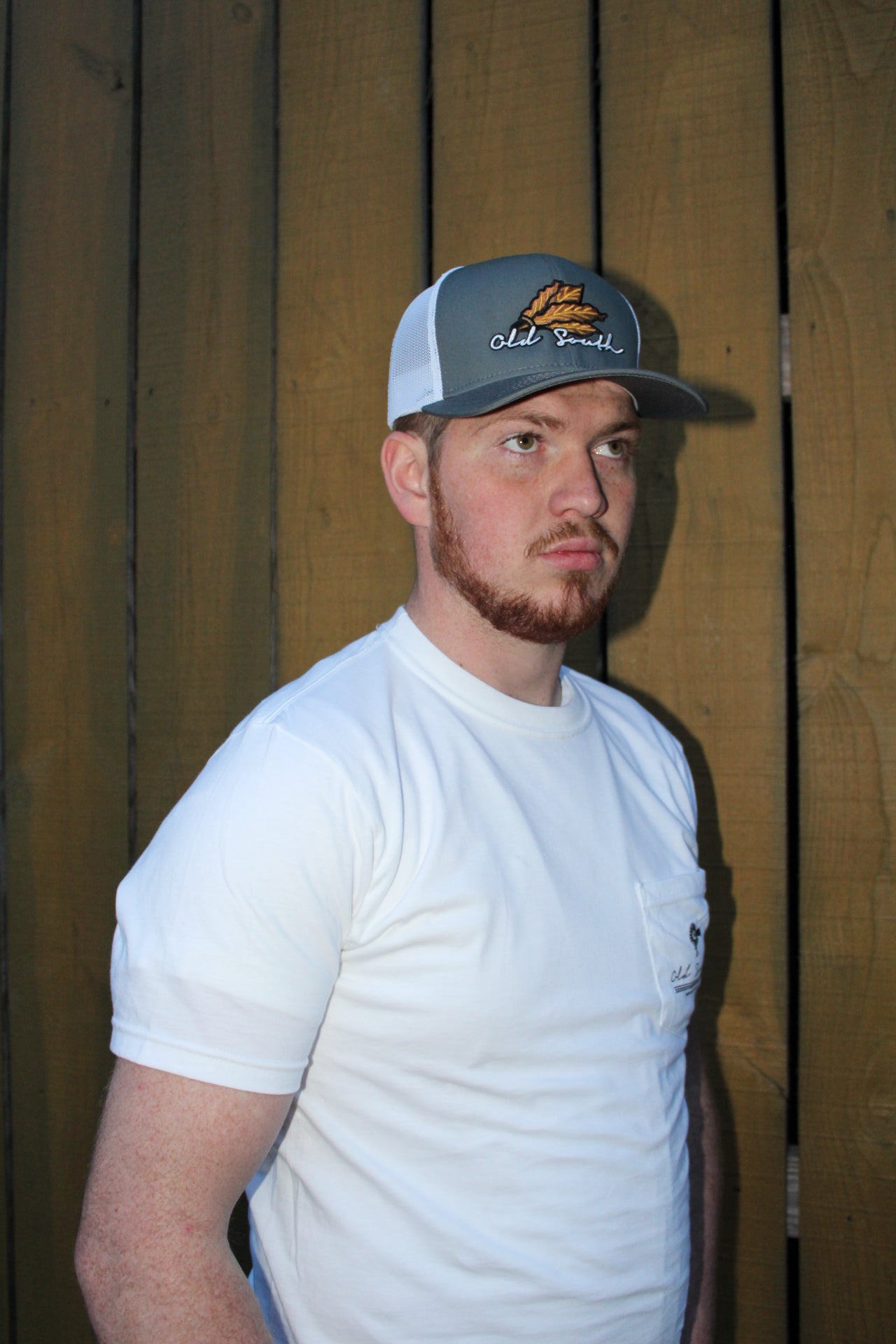 Tobacco Bundle Trucker Hat (Graphite/White)