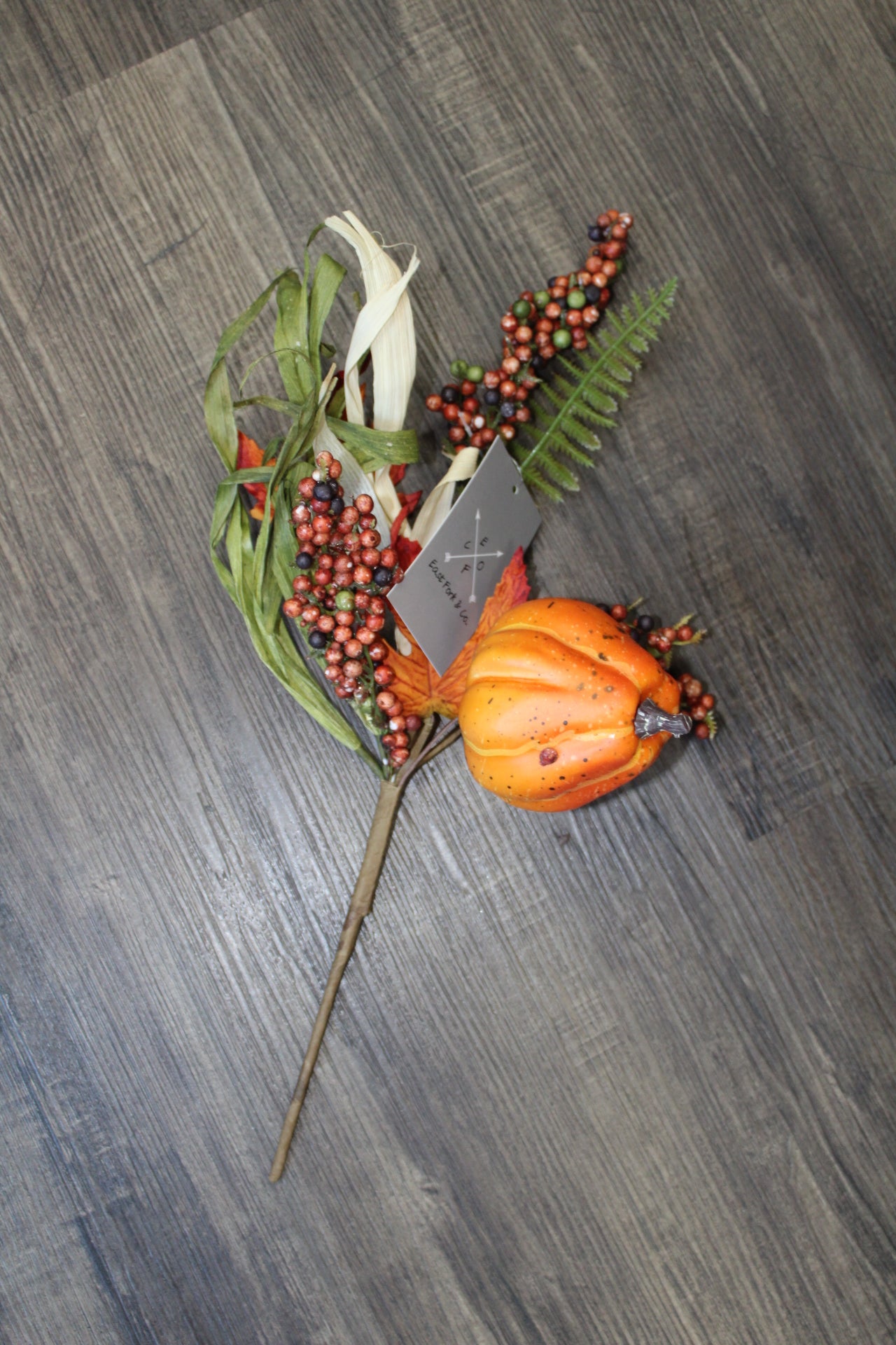 Perfect Pumpkin Berries Leaves Pick