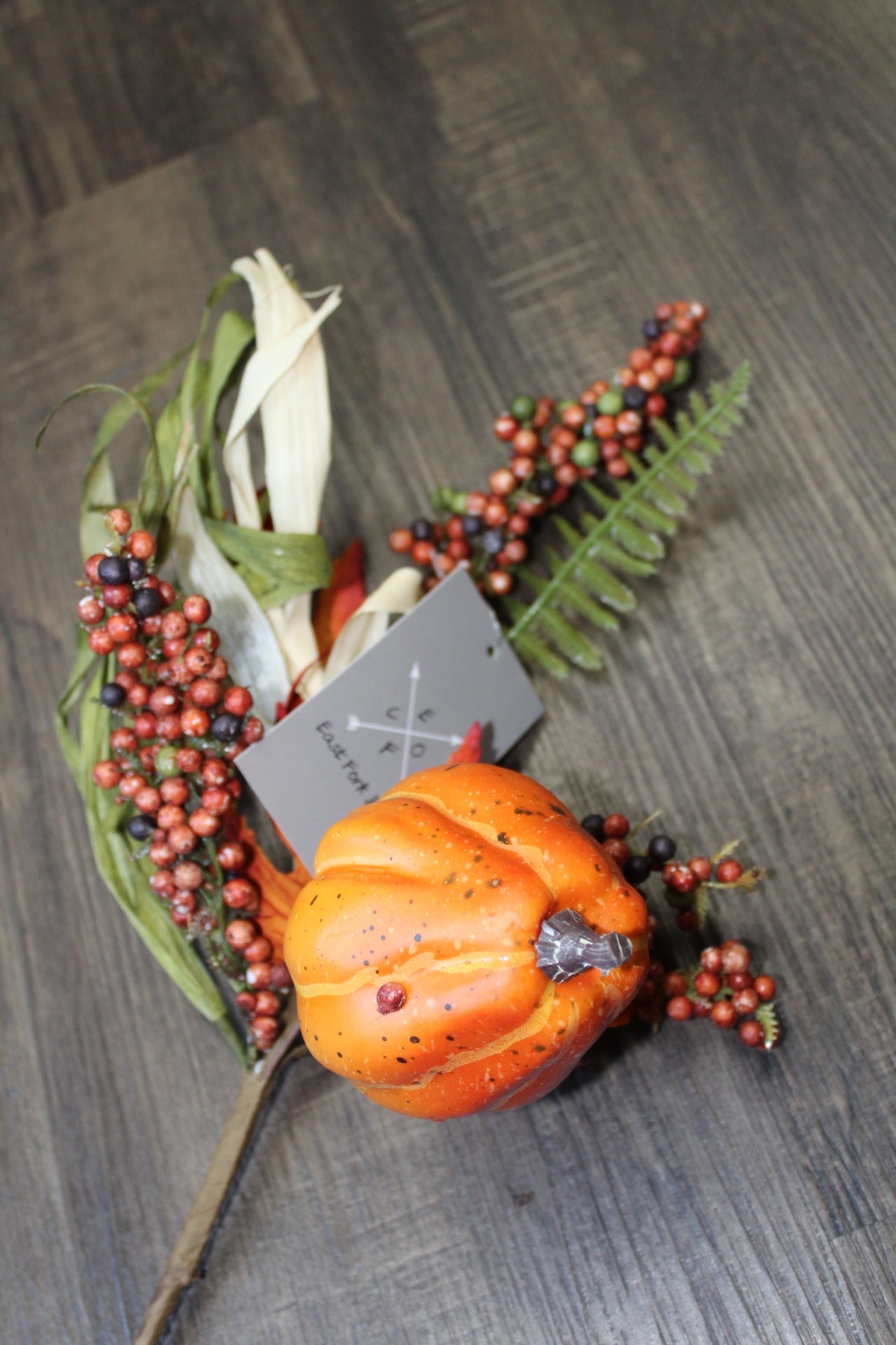 Perfect Pumpkin Berries Leaves Pick