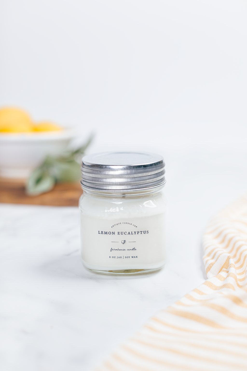 Lemon Eucalyptus 8oz Candle