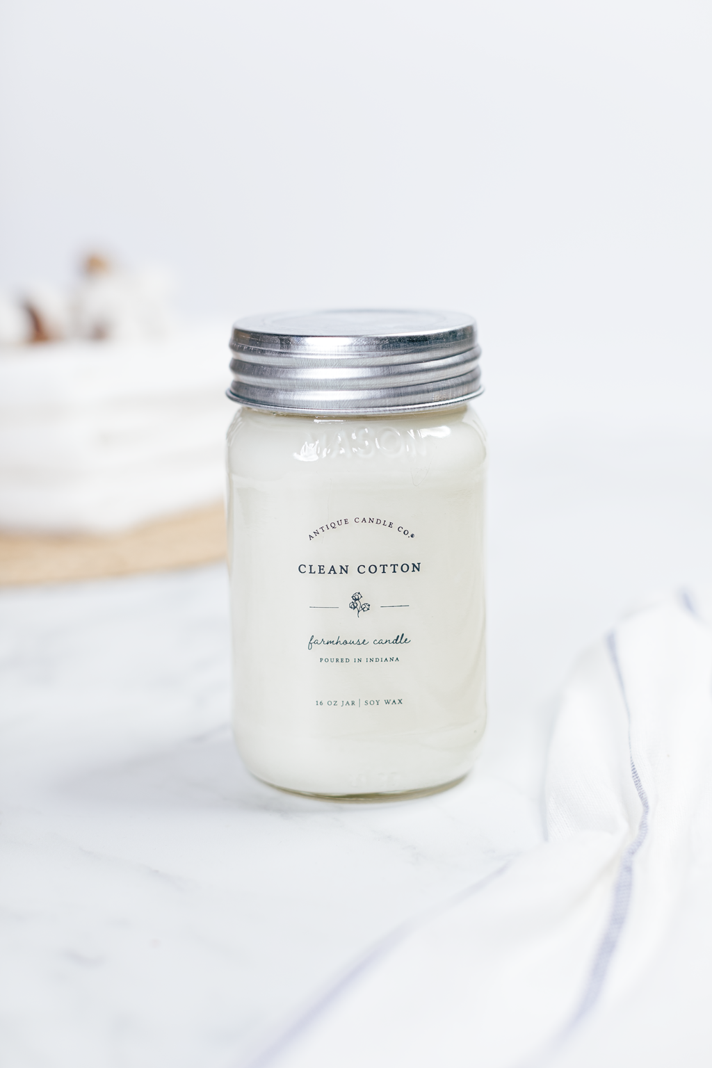 Clean Cotton 16oz Candle