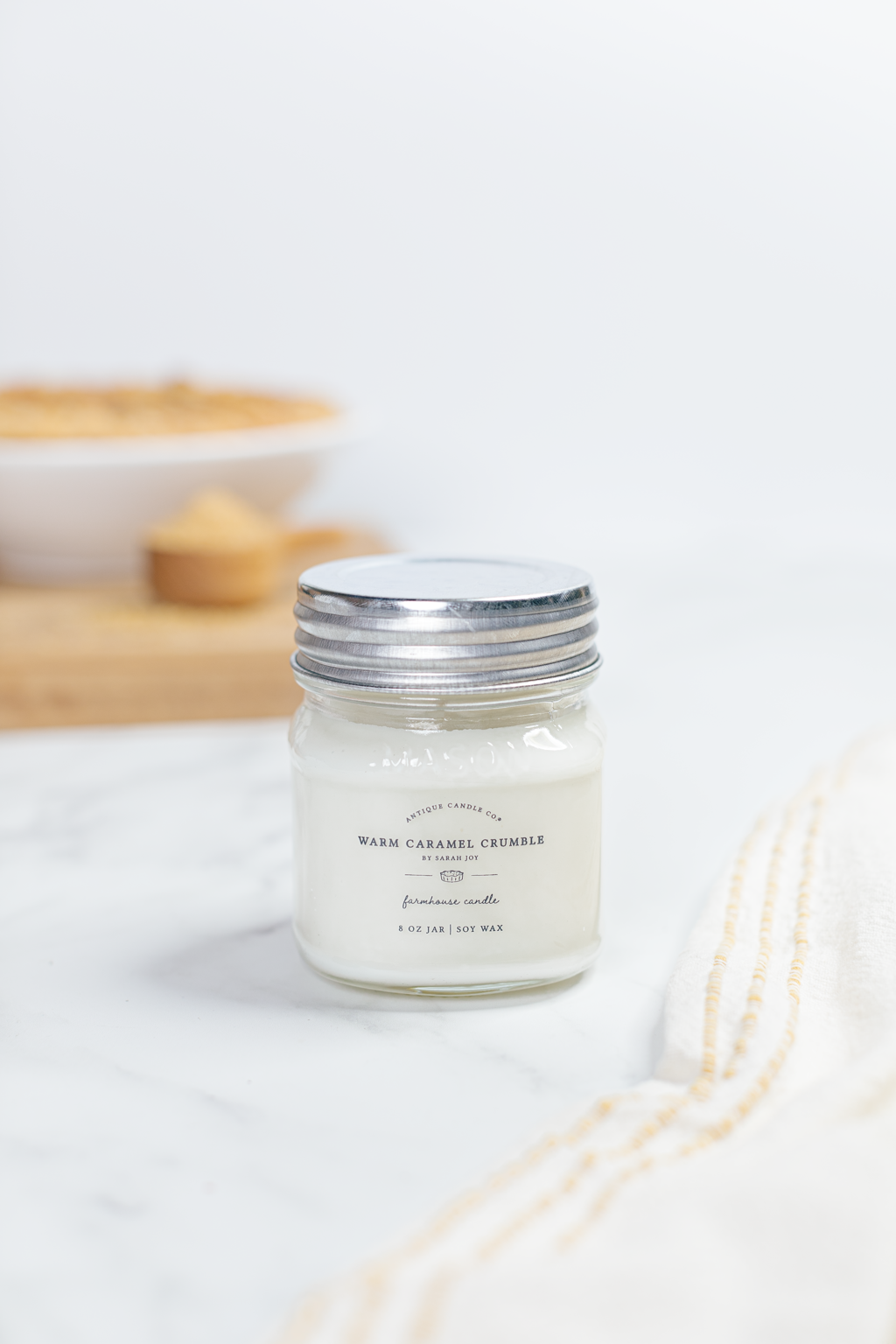 Warm Caramel Crumble Candle 8OZ