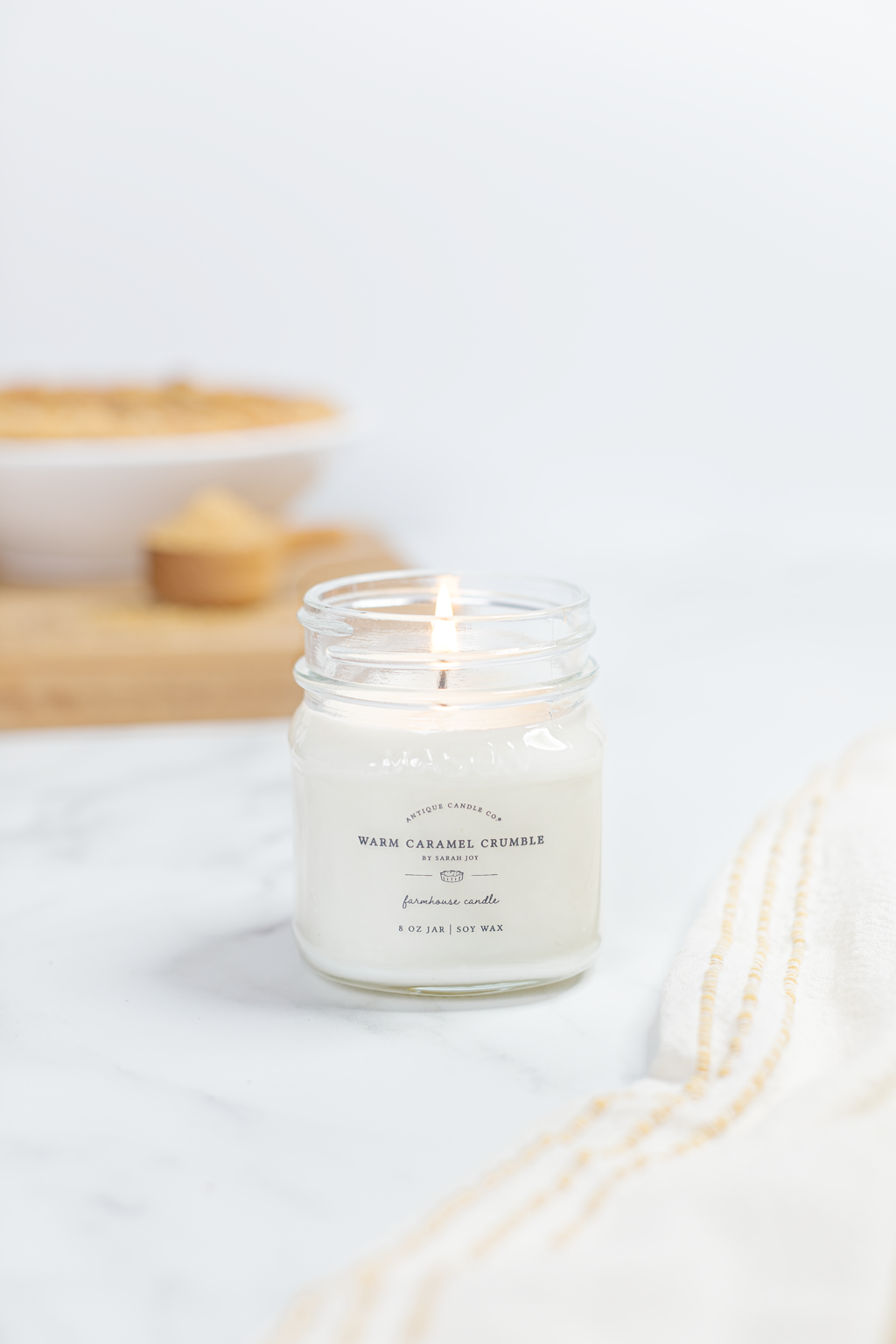 Warm Caramel Crumble Candle 8OZ