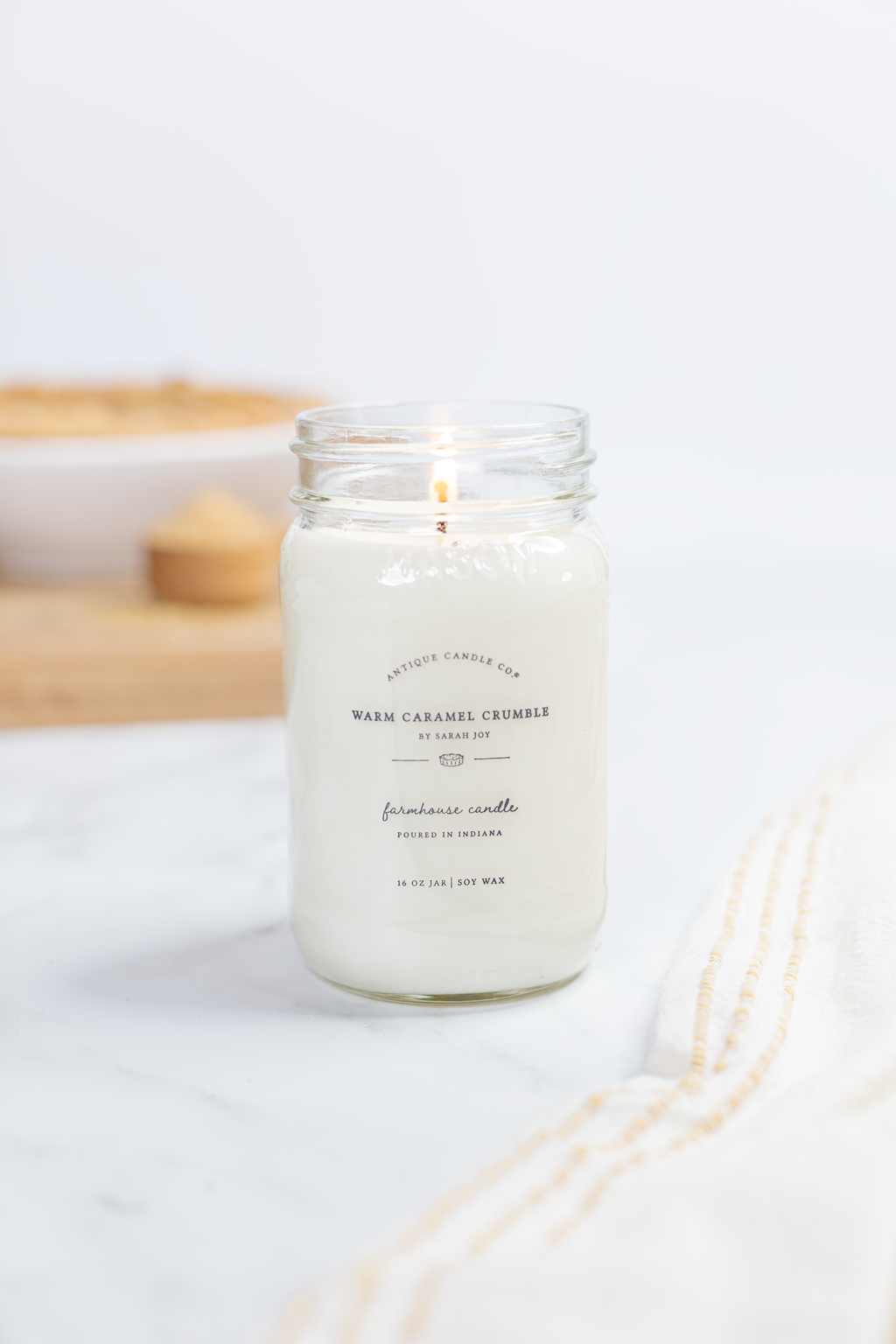 Warm Caramel Crumble Candle 16OZ