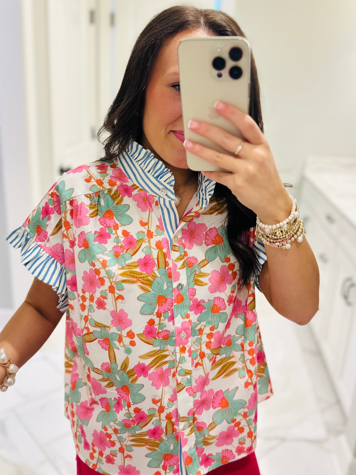 The Julie Floral Blossoms Top