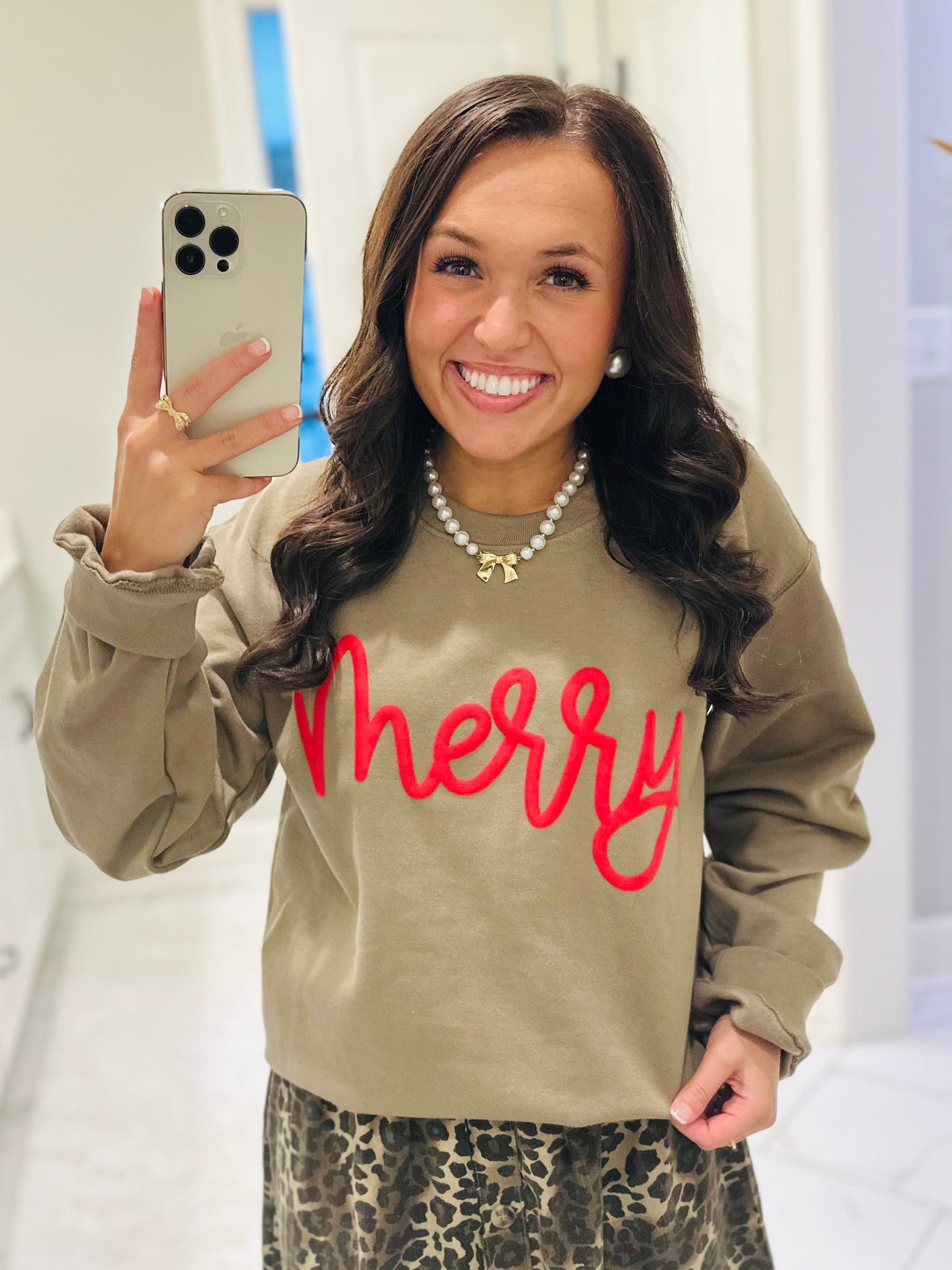 The Merry Red Puff Sweatshirt