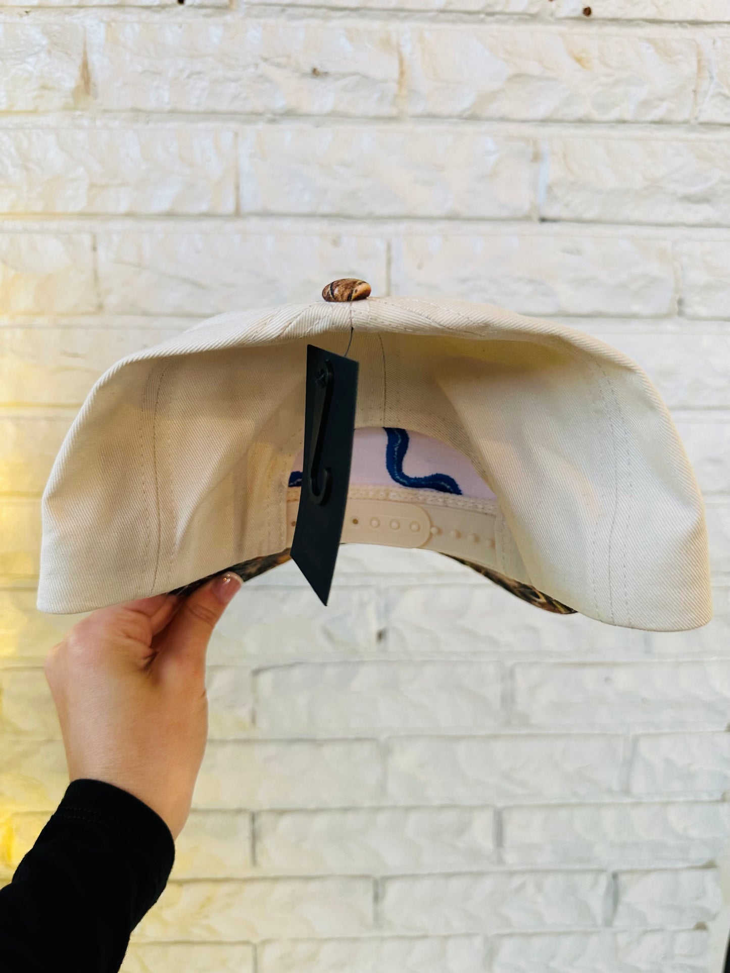 The Royal Blue Bow + Camo Trucker Hat