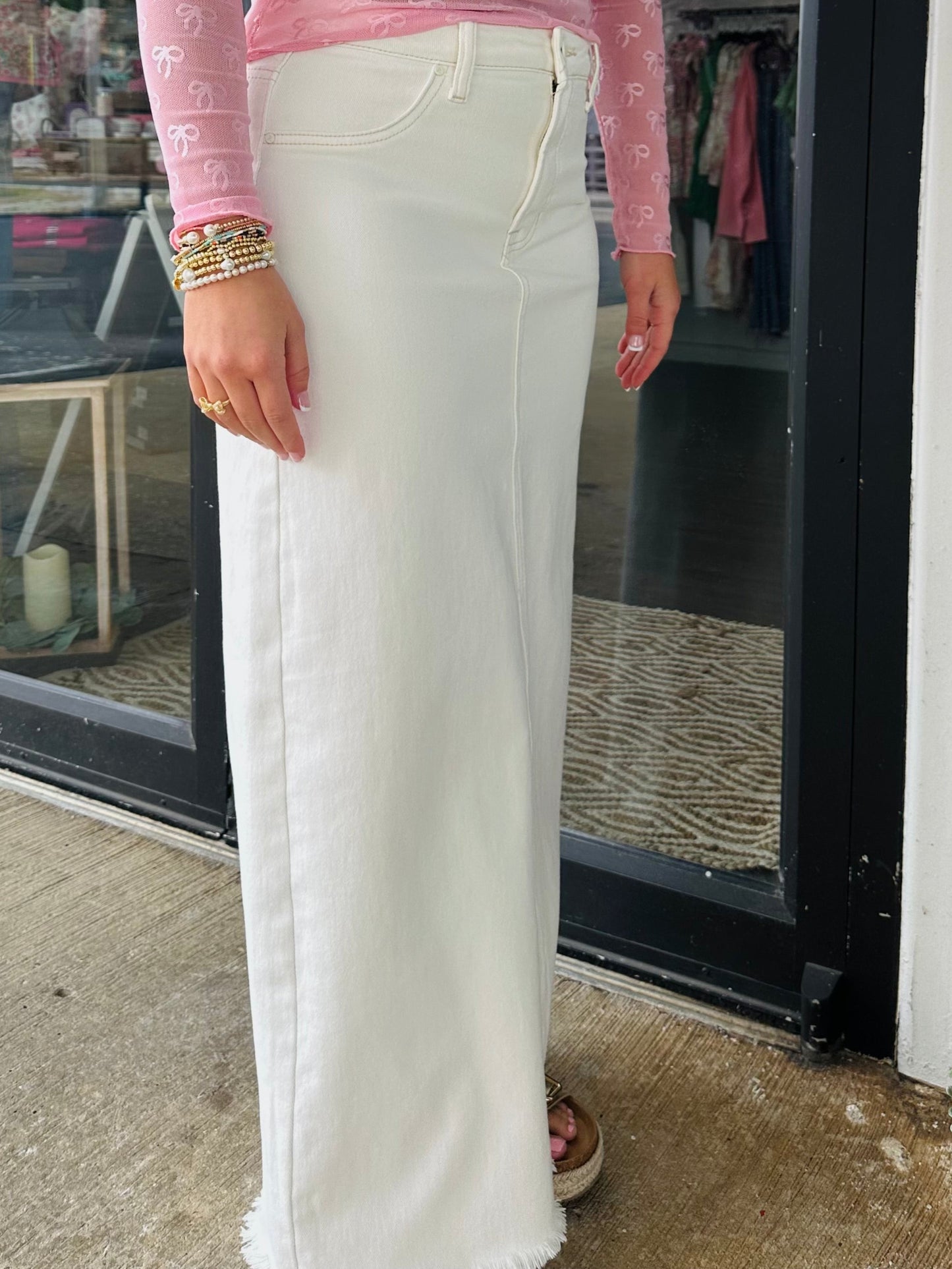 The Cream High Rise Maxi Skirt