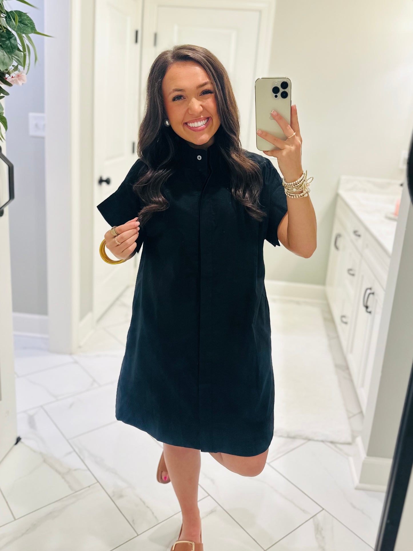 The Rach Black Shirt Dress